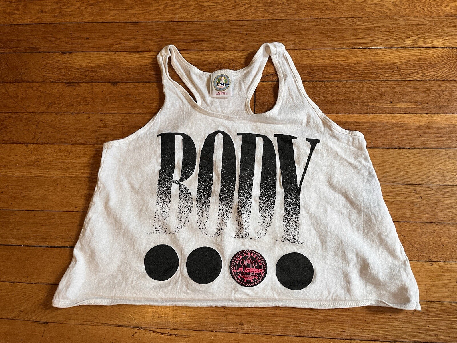 VINTAGE LA Gear Body Tank Top Women’s Medium White 90s