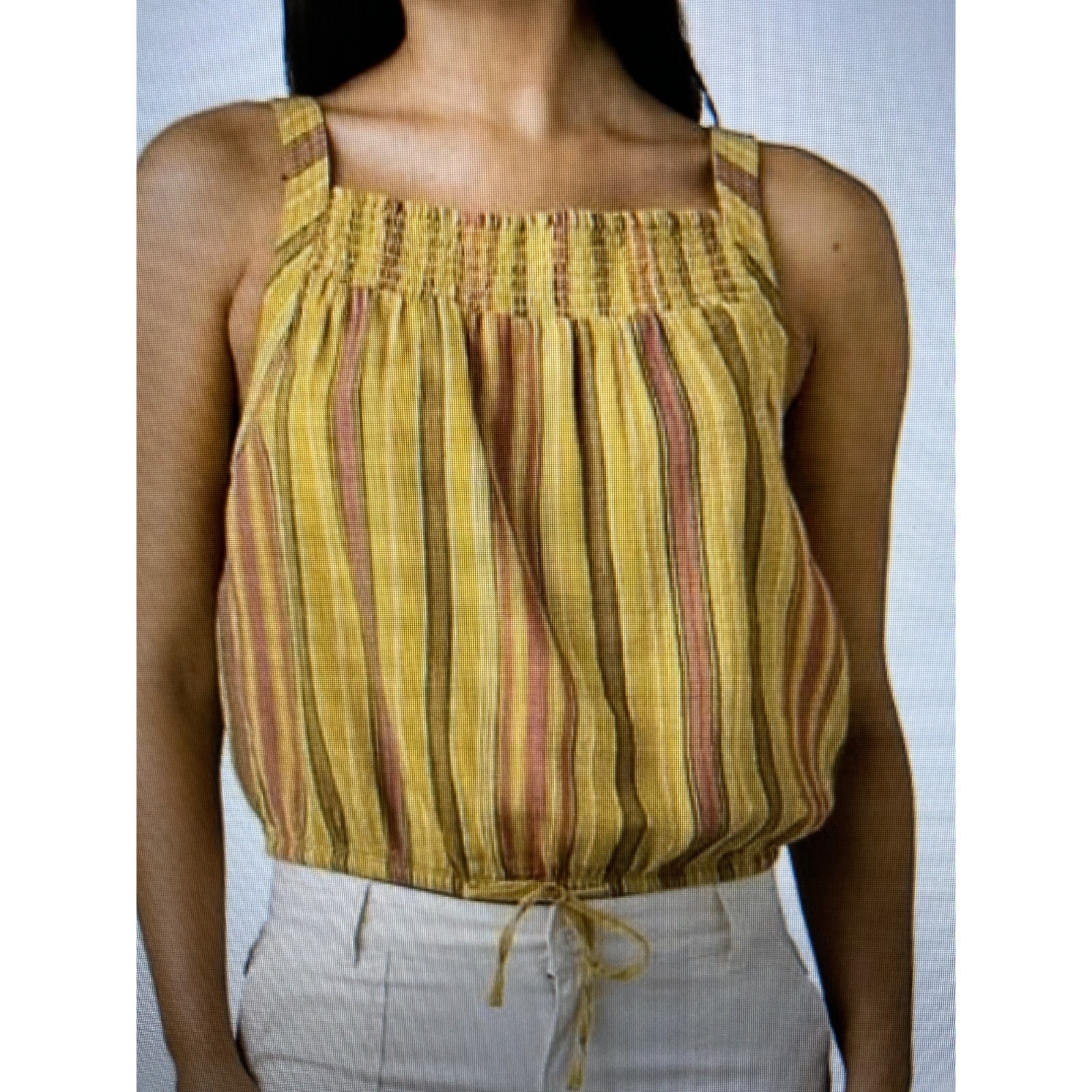 NWT Prana Little Palm Cami Top in Leapfrog Stripe Various Sizes