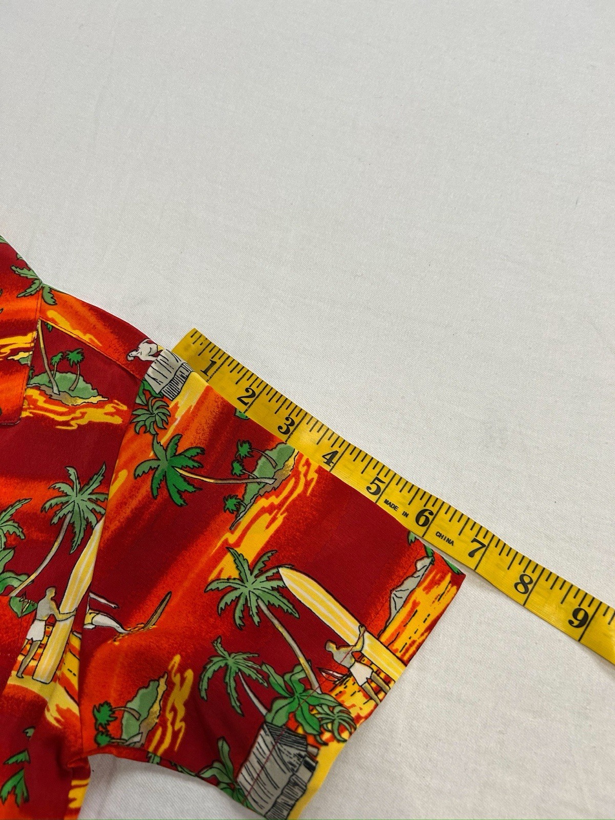 VTG Hawaiian Y2K Babydoll Surfing Baby Tee XS Kidcore Bobby Jack Style Beach NEW