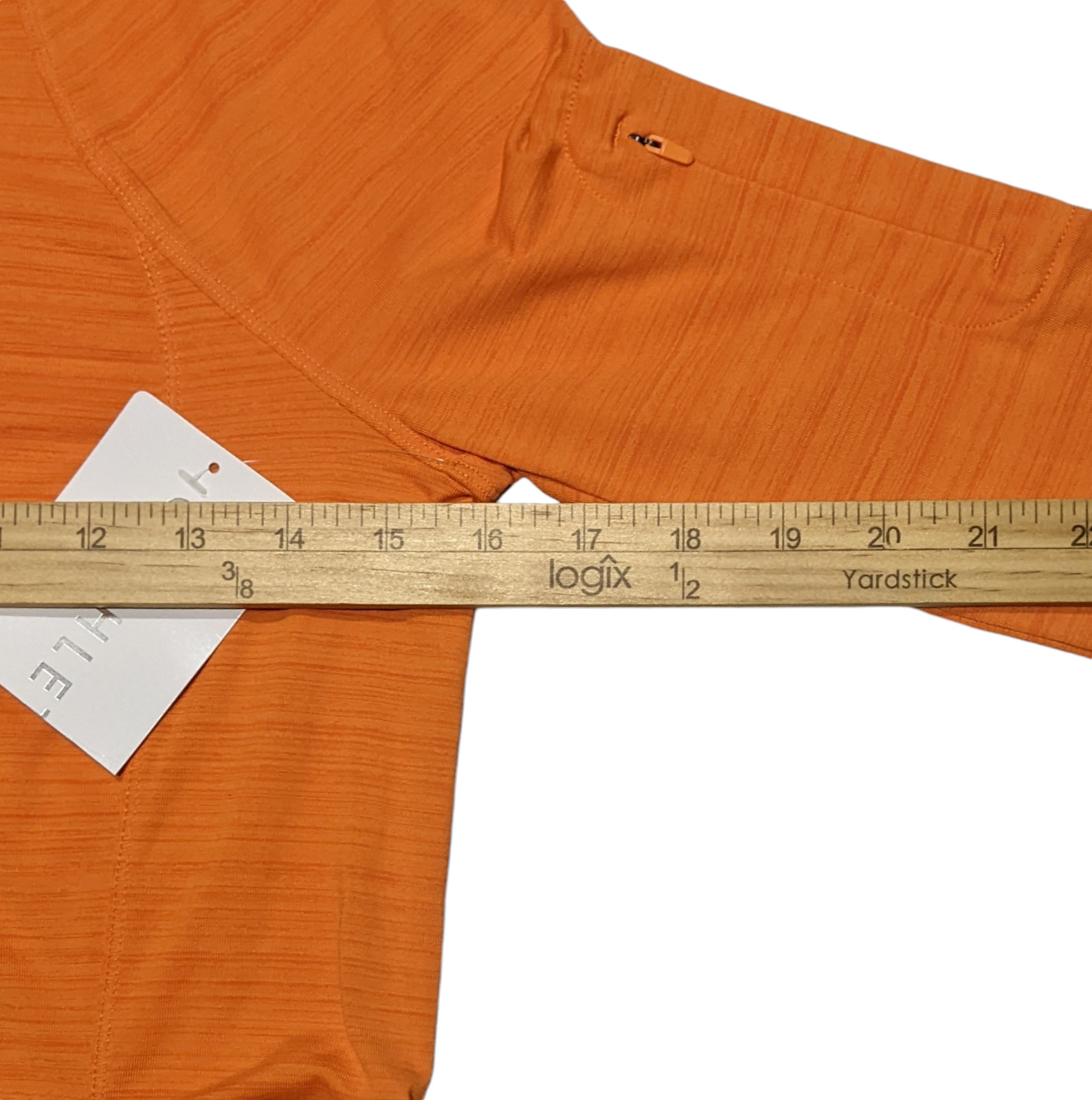 Athleta Pacifica Long Sleeve Contoured Top Womens S Monarch Orange Active NWT