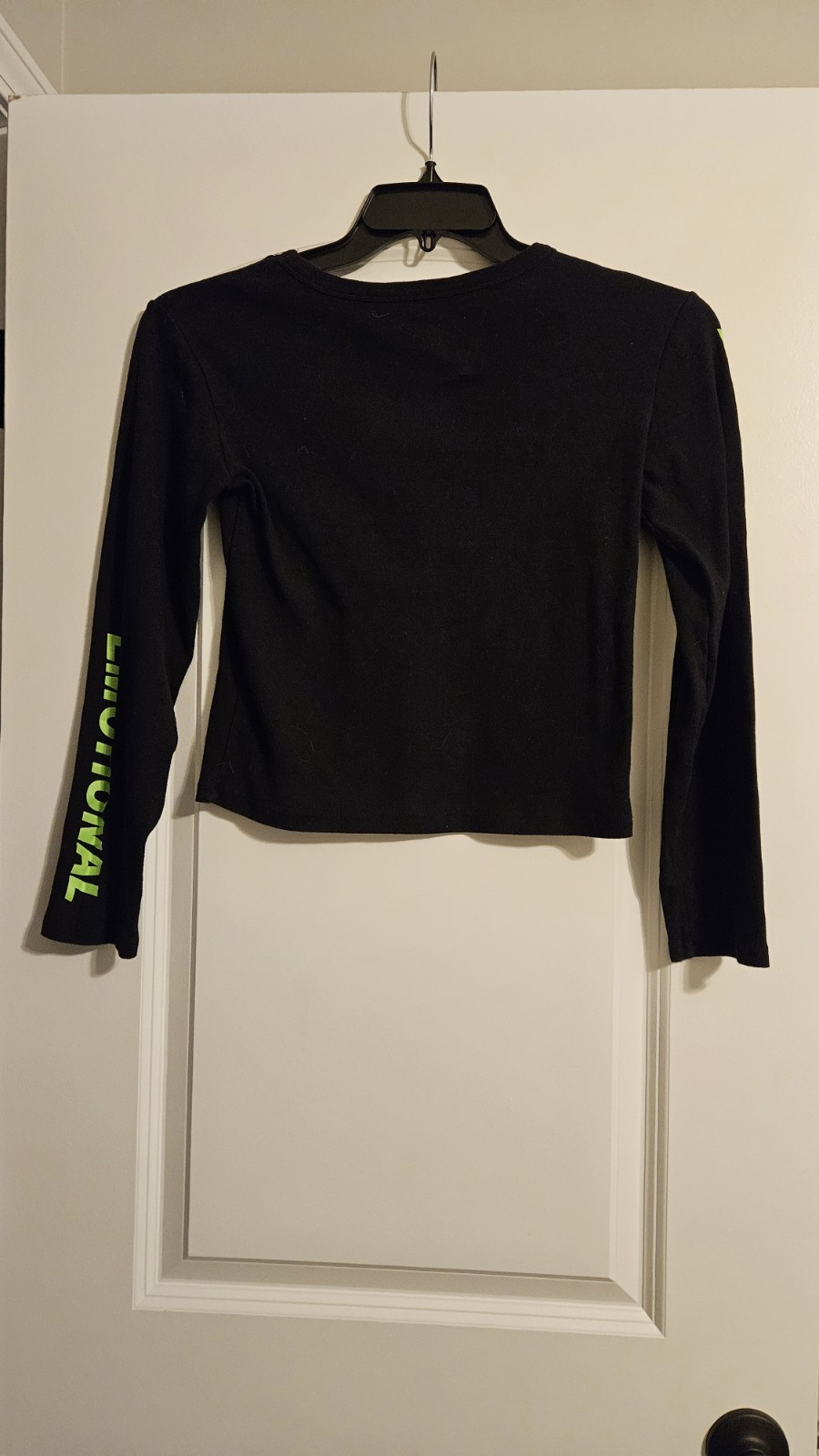 Disney Pixar Inside Out 2 Disgust EWW Long Sleeve Crop Top Womens Juniors S