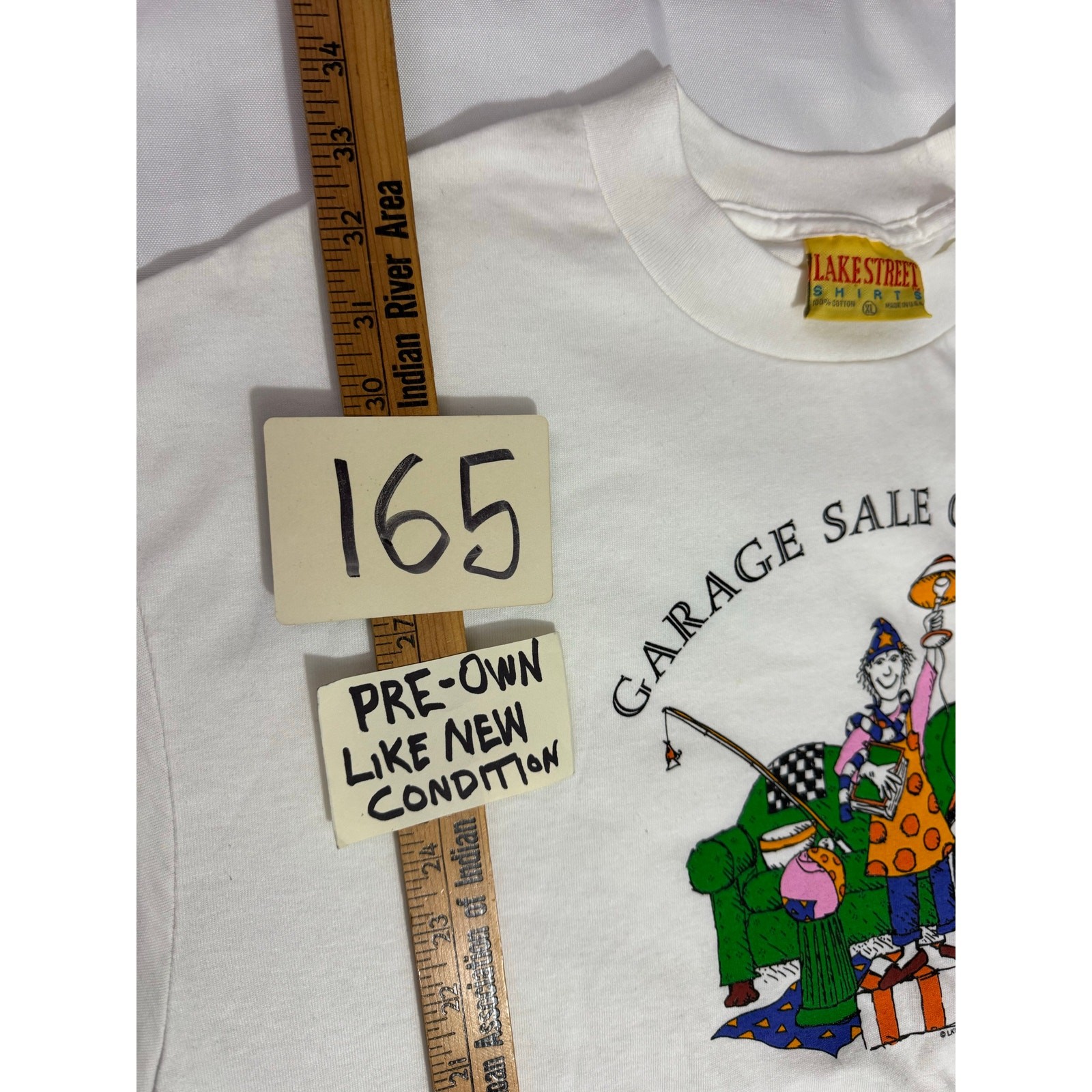 Lake Street VINTAGE 90s Garage Sale Goddess Single Stitch Tee — XL