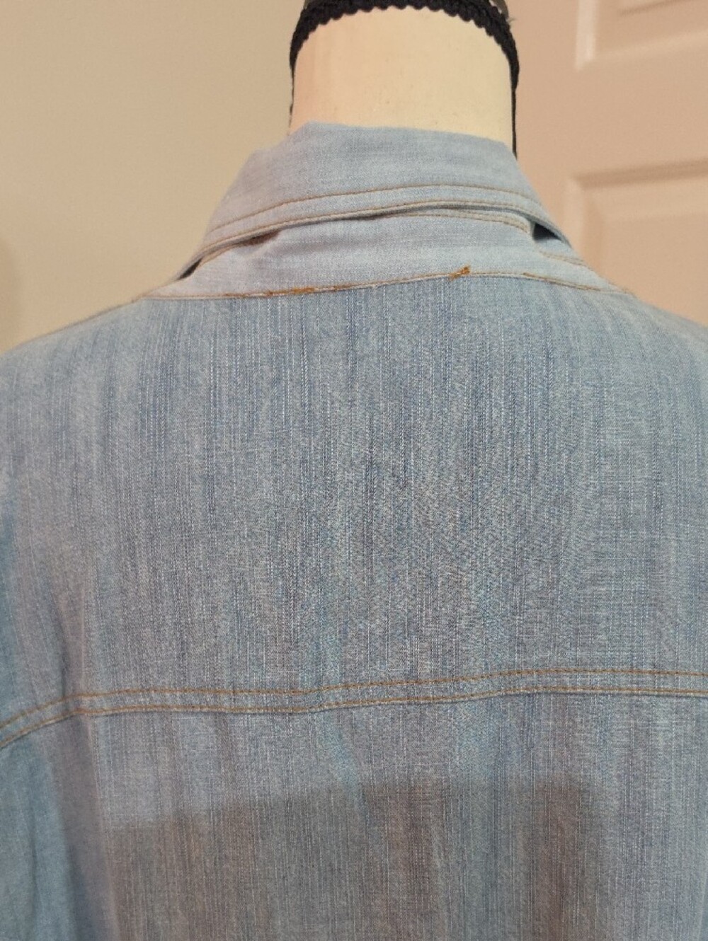 Coldwater Creek Patchwork Chambray Denim Tunic Shirt/Mini Dress – Size XL