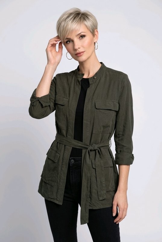 Women Massimo Dutti Shirt Khaki Viscose M