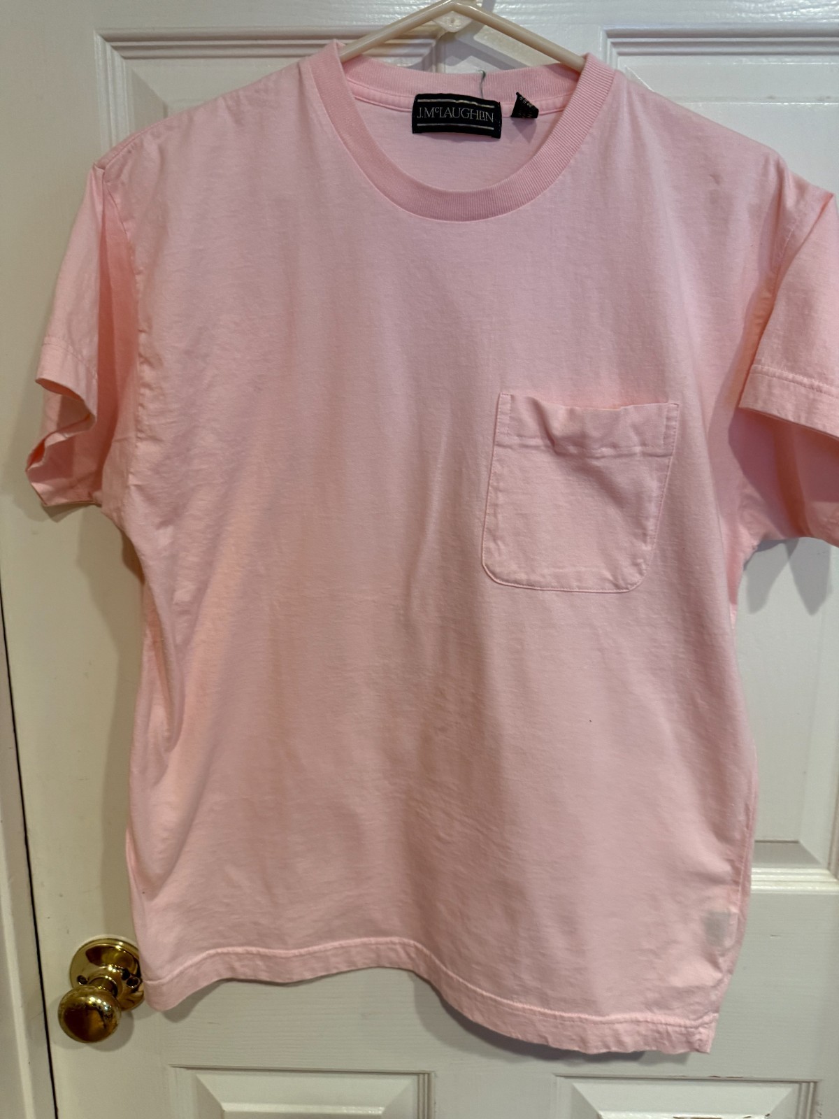 100% Cotton PINK Tshirt J. McLaughlin Women’s Large Fitted(MORE LIKE MED)
