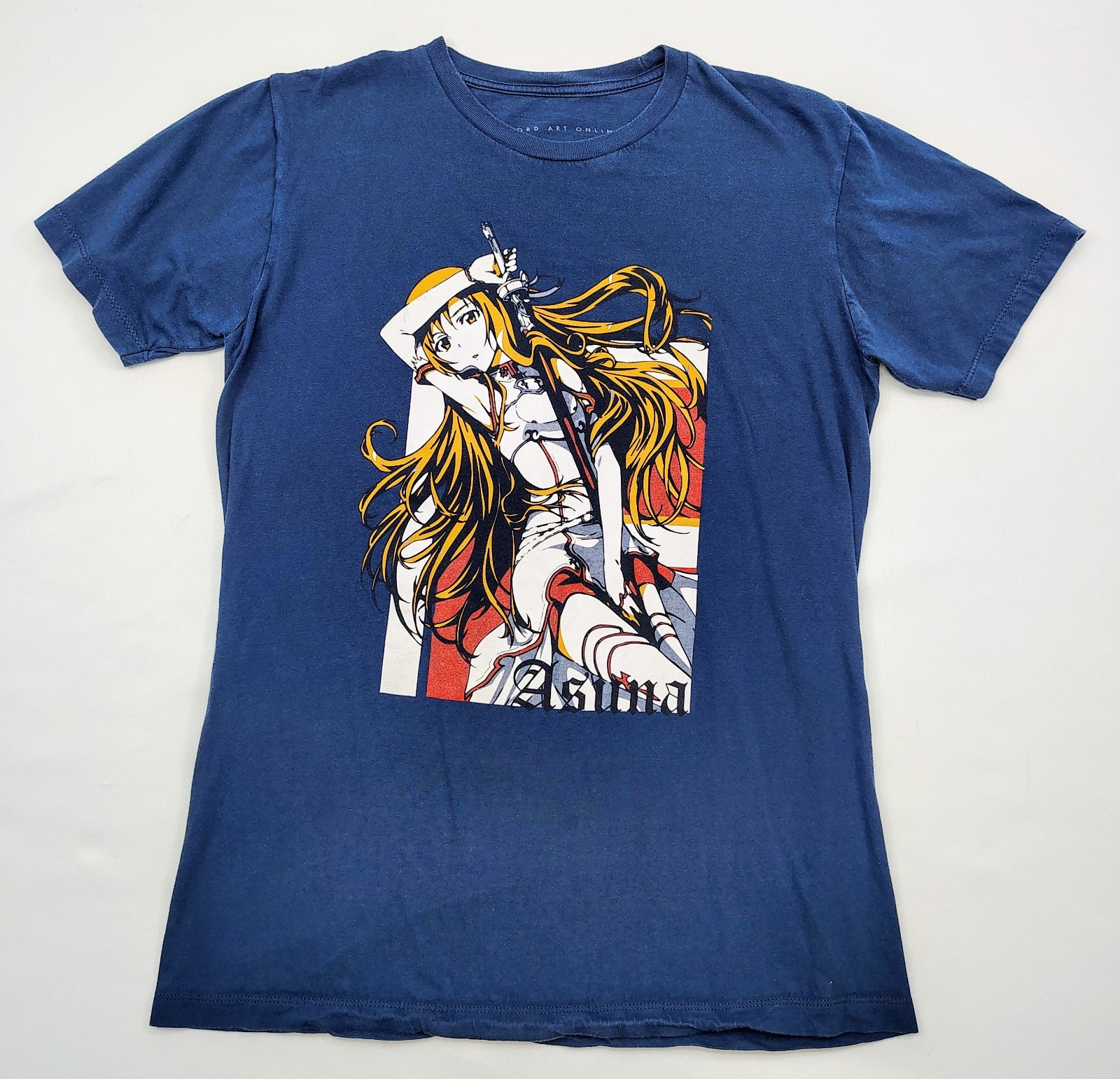 Sword Art Online ASUNA T-shirt Womens Juniors Size Medium Blue Anime Manga