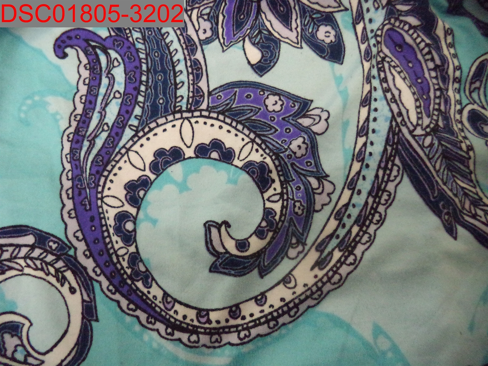 Pre-Owned – Linea Donatella Women’s Blue Paisley Print Chemise, Size L