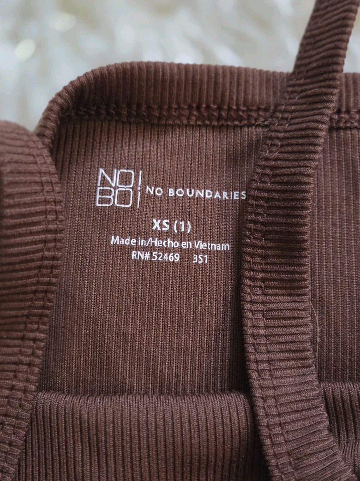 NOBO NO BOUNDARIES Women’s LOT of 3 Ribbed Tank Tops Sz.XS (1) Earthy Tones