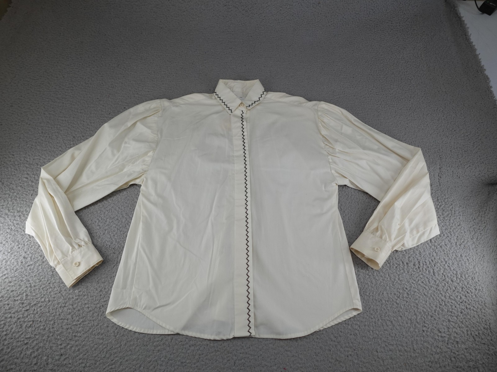 Vintage Roper Shirt Womens 5 White Western Rodeo Ranch Cowgirls Square Dance USA