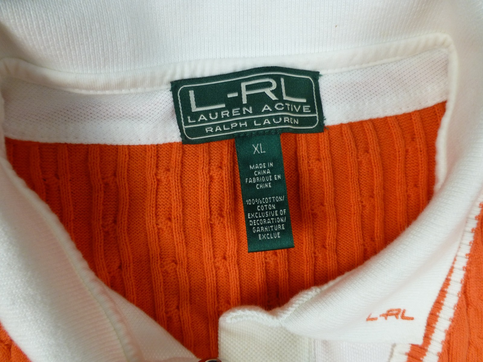 Ralph Lauren Active Girls Polo Shirt Sweater Vest Preppy Tennis Orange XL NWT