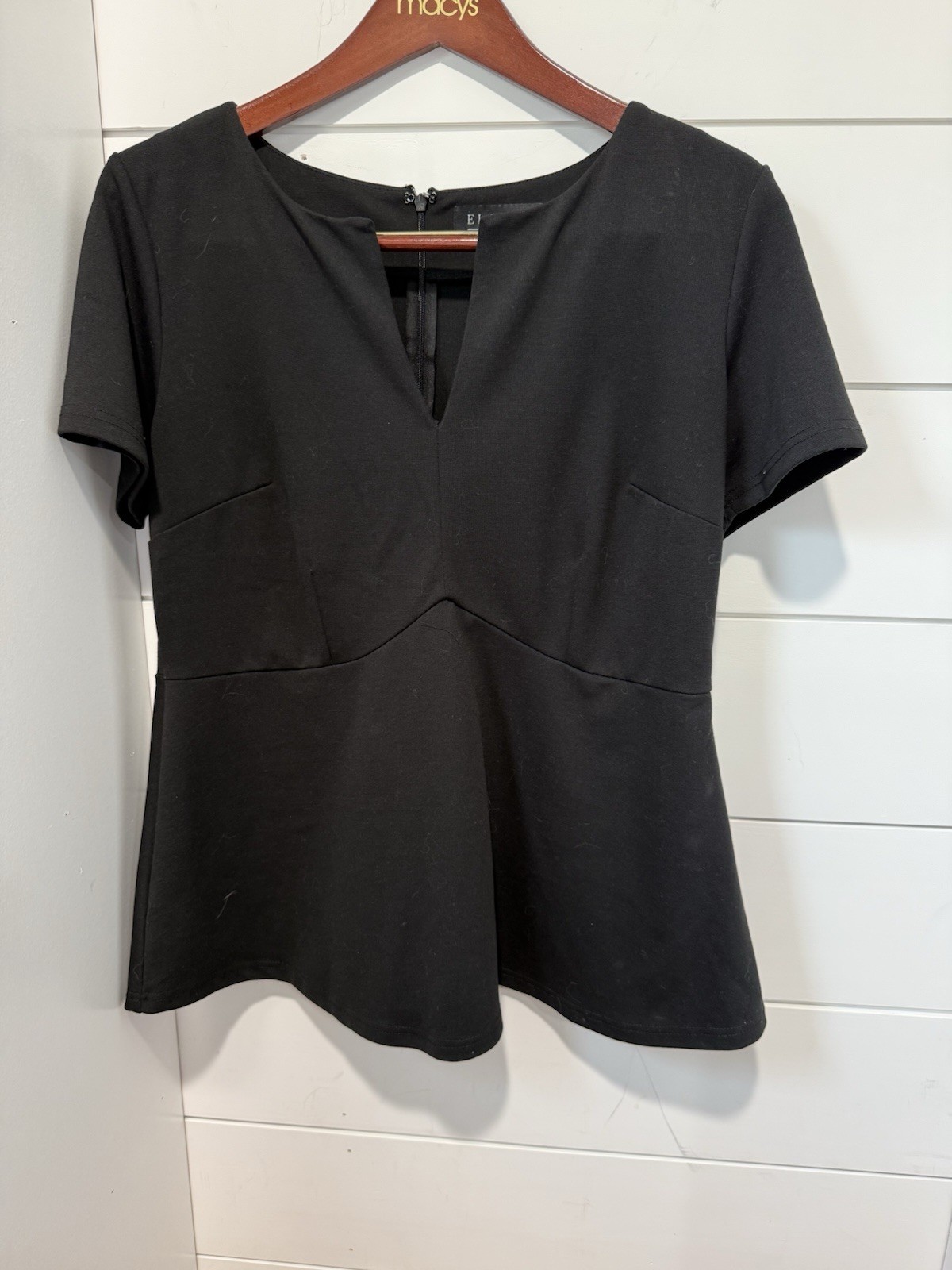Eloquii peplum top tailored style size 14 v neck