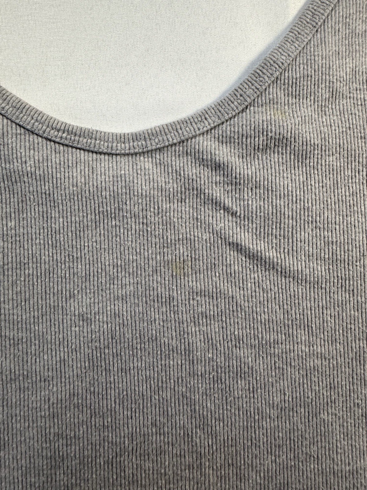 Universal Thread Light Heather Grey Cami Tank Top Ribbed Women’s Size Medium