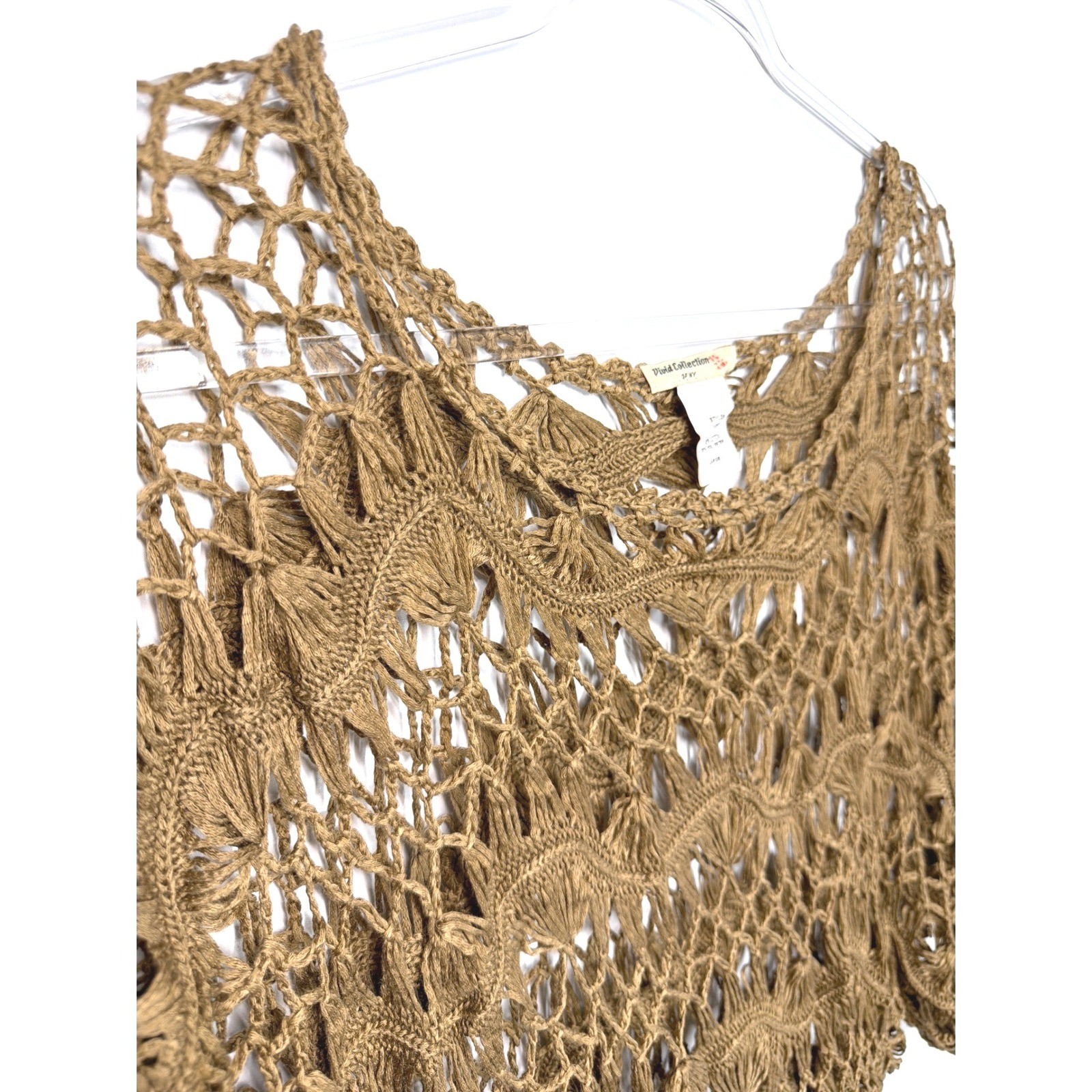 Crochet Knit Top Sleeveless Blouse Tunic Casual Beach Cover Up