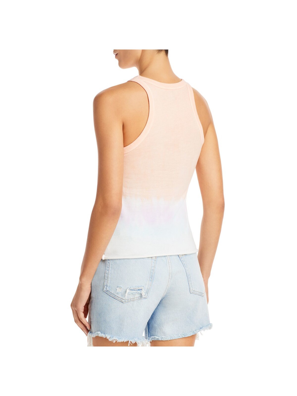 WSLY Womens Top Tank Ribbed Sleeveless Crew Neck