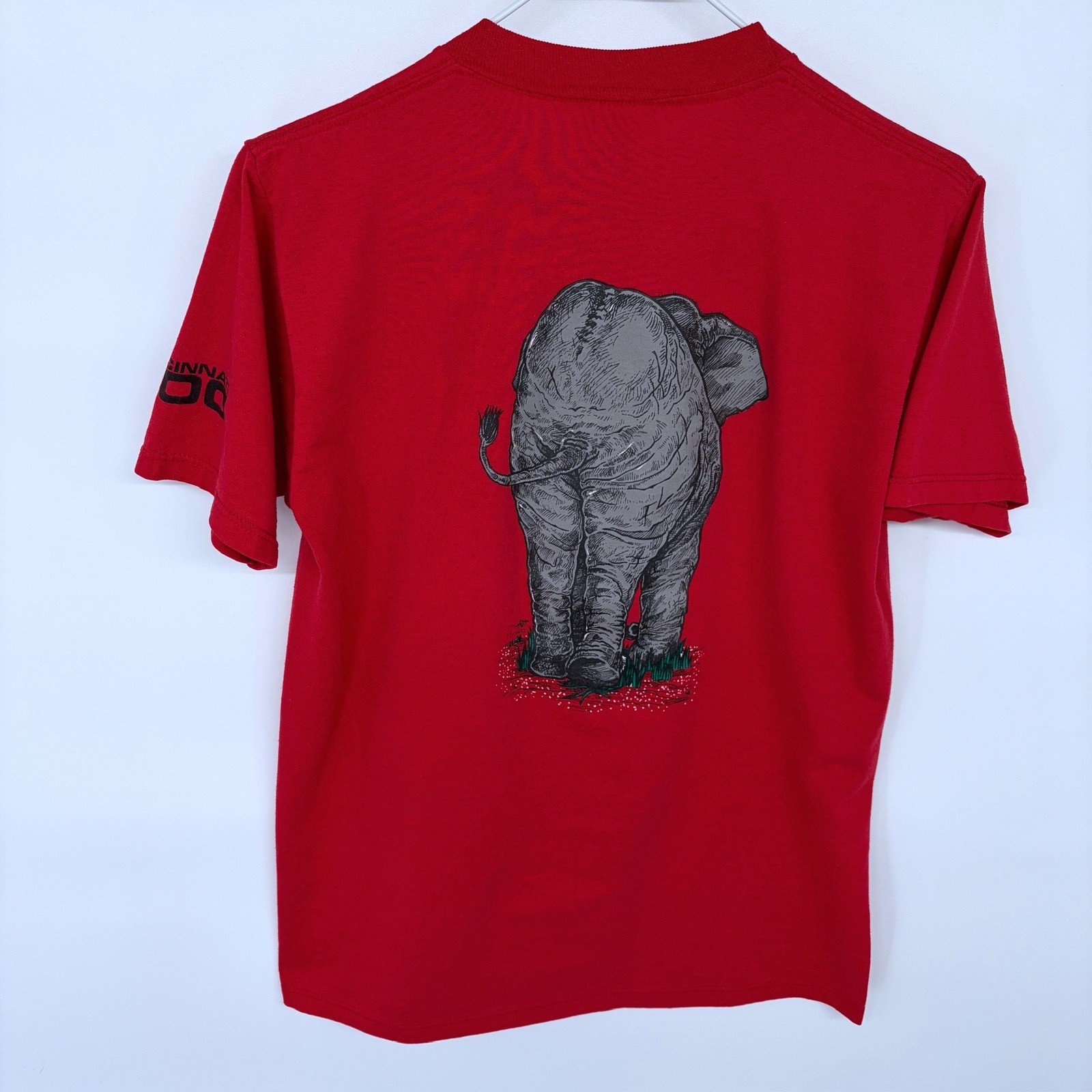 Vintage 90s Cincinnati Zoo Elephant Graphic T Shirt Women’s Medium Single Stitch