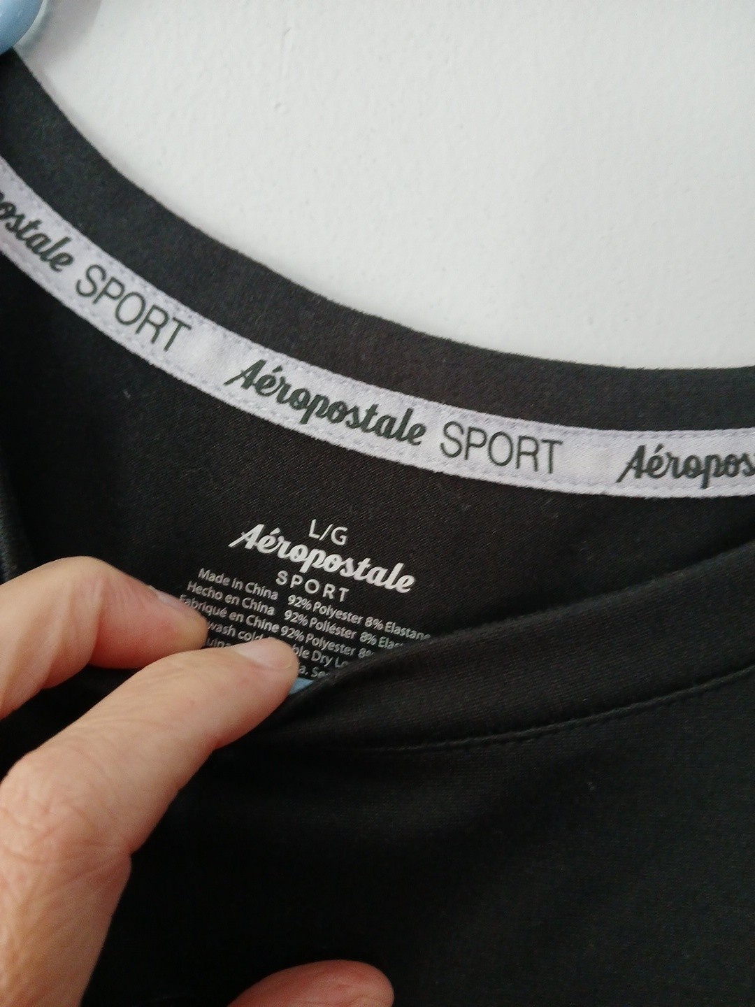 Women’s Aeropostle Sport Size Large Black Logo Long Sleeve Shirt