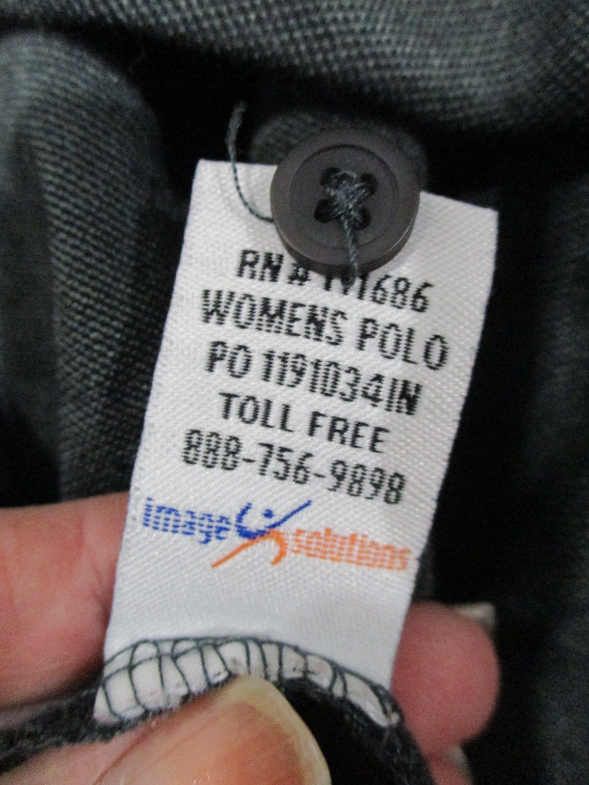 Chili’s Bar & Grill Women’s Gray Polo Shirt Size M Knit Lightweight