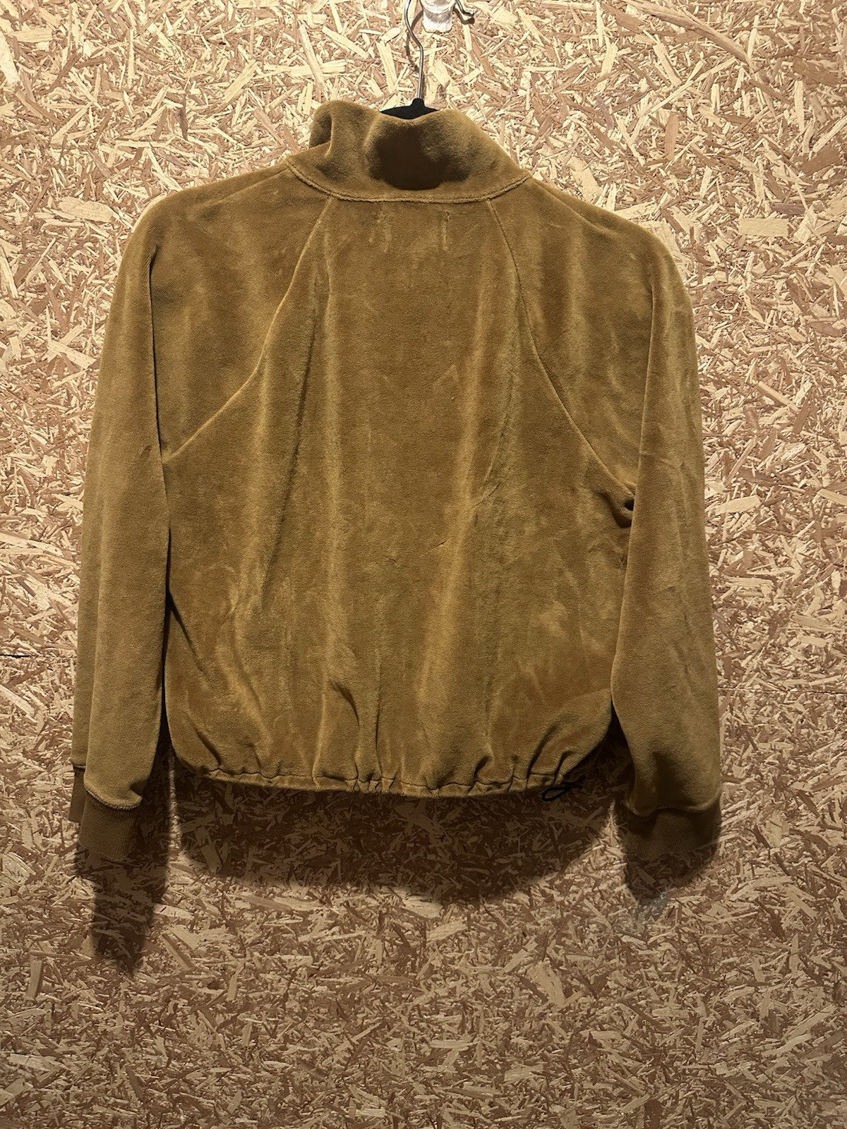 Madewell Women’s Gold Velour Crop Top Size S