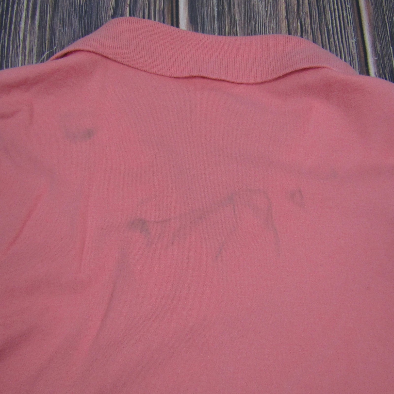 Studio Works Womens Medium Pink Short Sleeve Button Up Shirt Cotton Collared