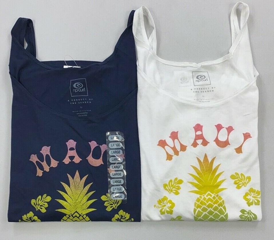 Womens Ripcurl Rip Curl MAUI Hawaii Pineapple Tank Top
