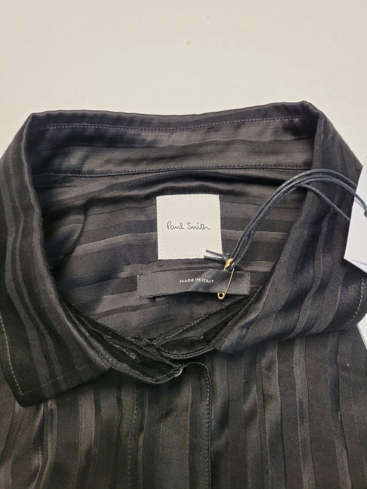 New $575 Paul Smith Button Viscose Blend Shirt Blouse Women’s XS IT 36 Black
