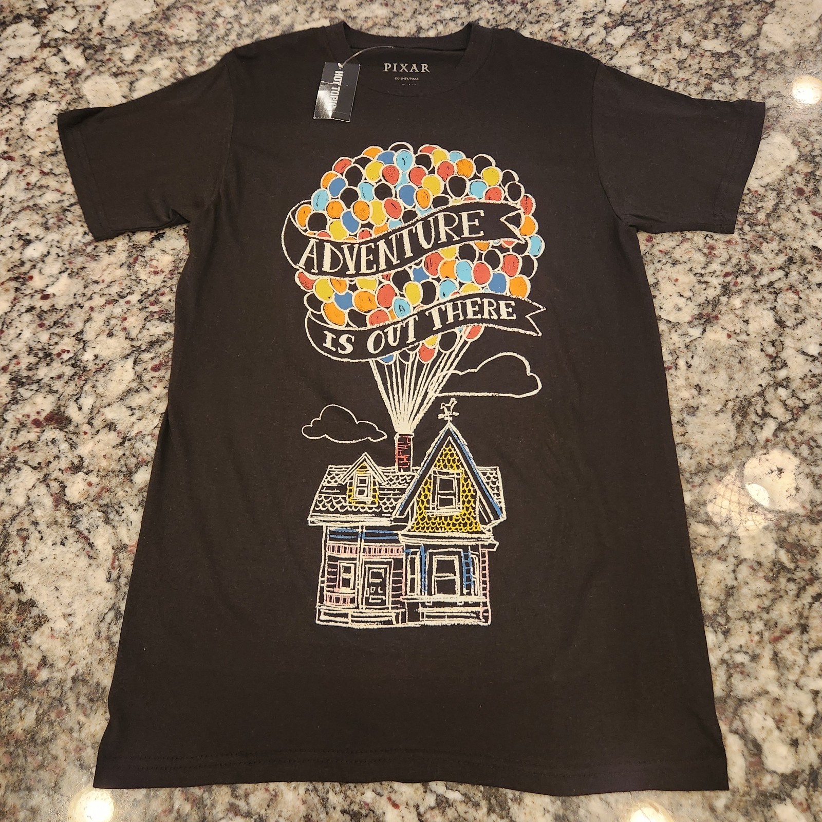 Adventure Is Out There – “UP” (Disney/ Pixar) – Black Disney Shirt – Ladies – M