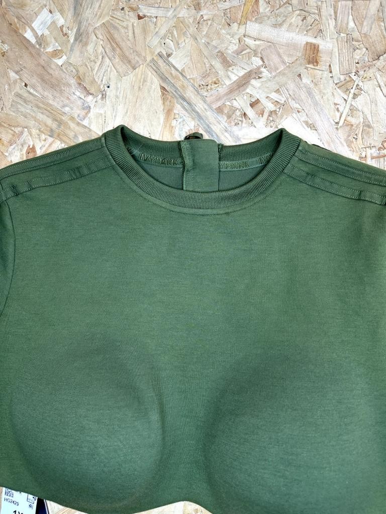 Adidas Ivy Park Crop Top Womens 1X Green Long Sleeve Full Zip Back HG2429 NWT