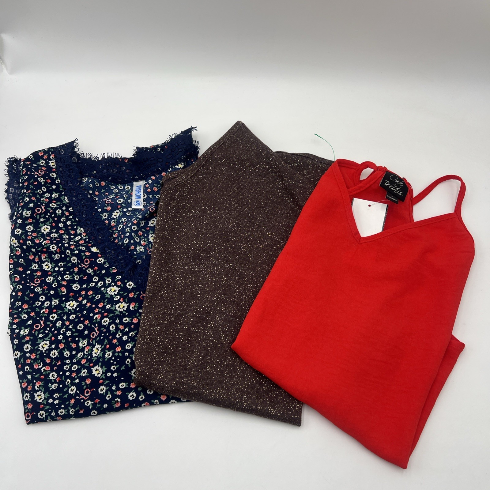 Lot of 3 Mix Women’s Blouses mix colors and mix brands size S