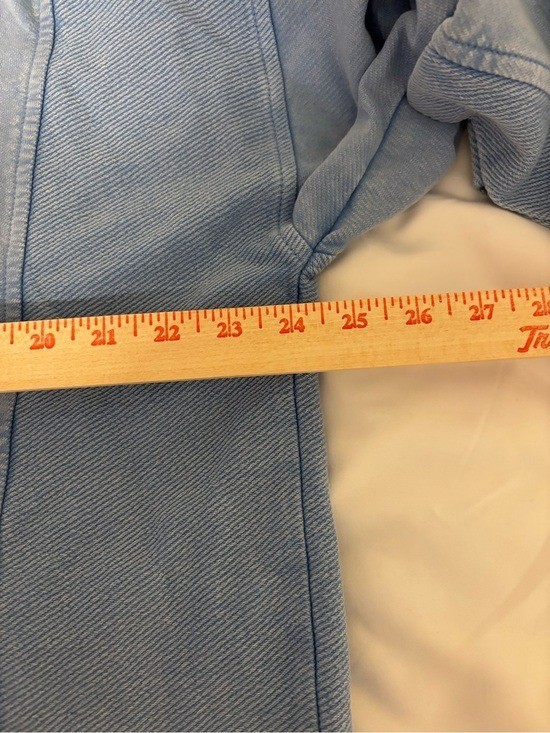 J Jill Pure Jill Blue Cotton Lounge Set Top & Skirt Size Large 100% Cotton