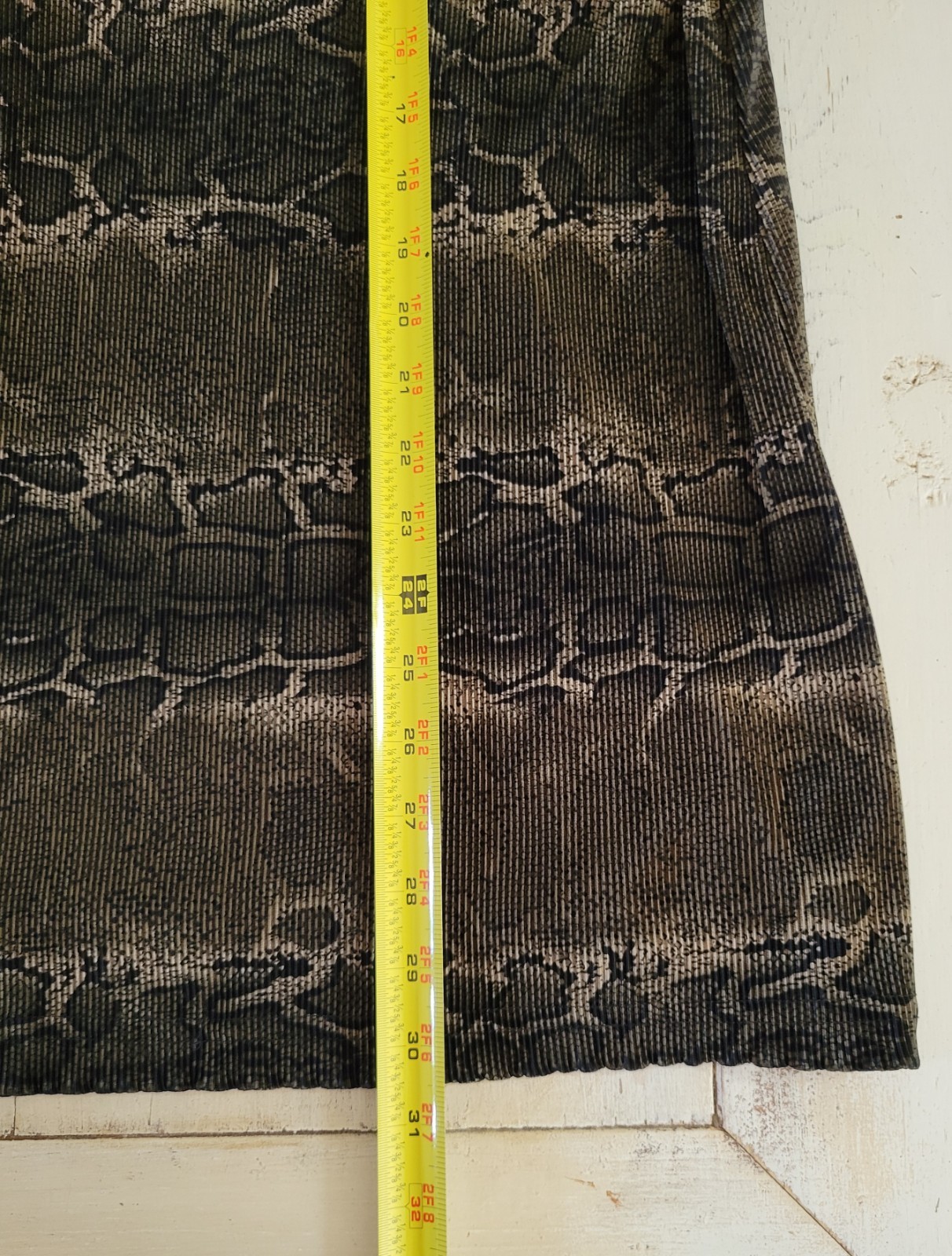 Twinset Twofer 2XL Womens Top Shell & Cardigan Snakeskin Print Brown Green