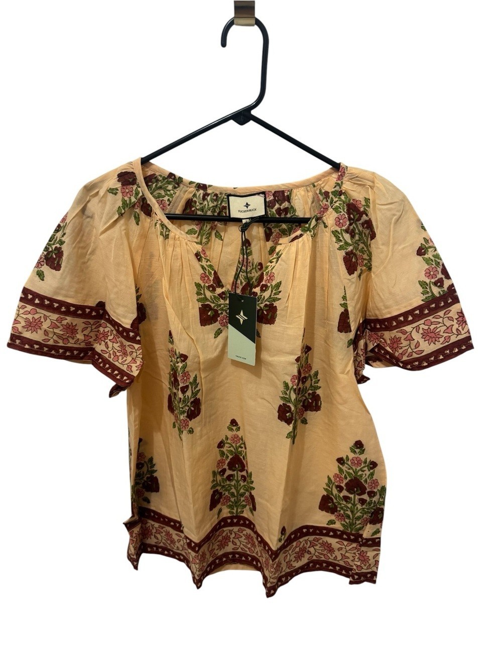 Tuckernuck Blush Chandelier Elena Blouse Size Large