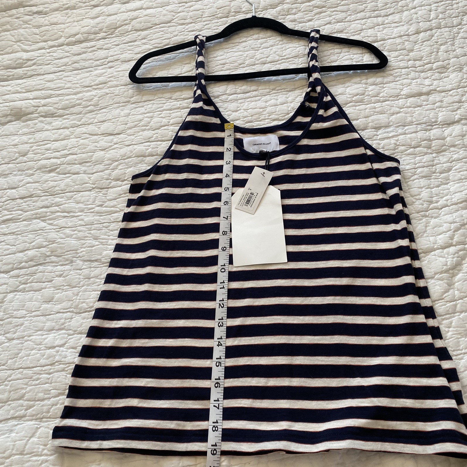 Current Elliott The Twisted Tank striped navy red white sz 2