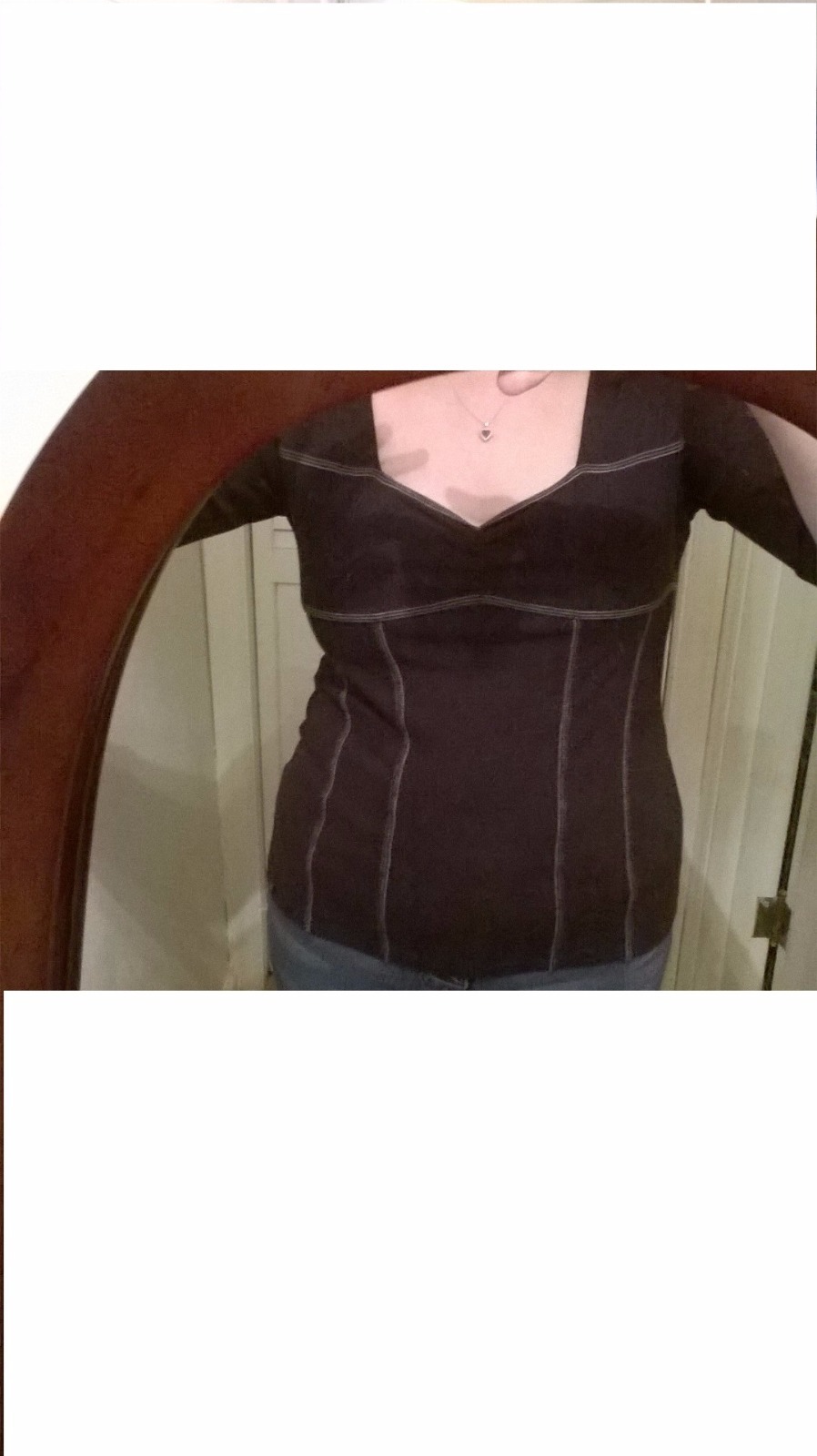 BETTY BARCLAY~Top Black 3/4 Sleeved Knit~Size 40 /GB 14/F 42/MEX 34/I 46/USA 10~