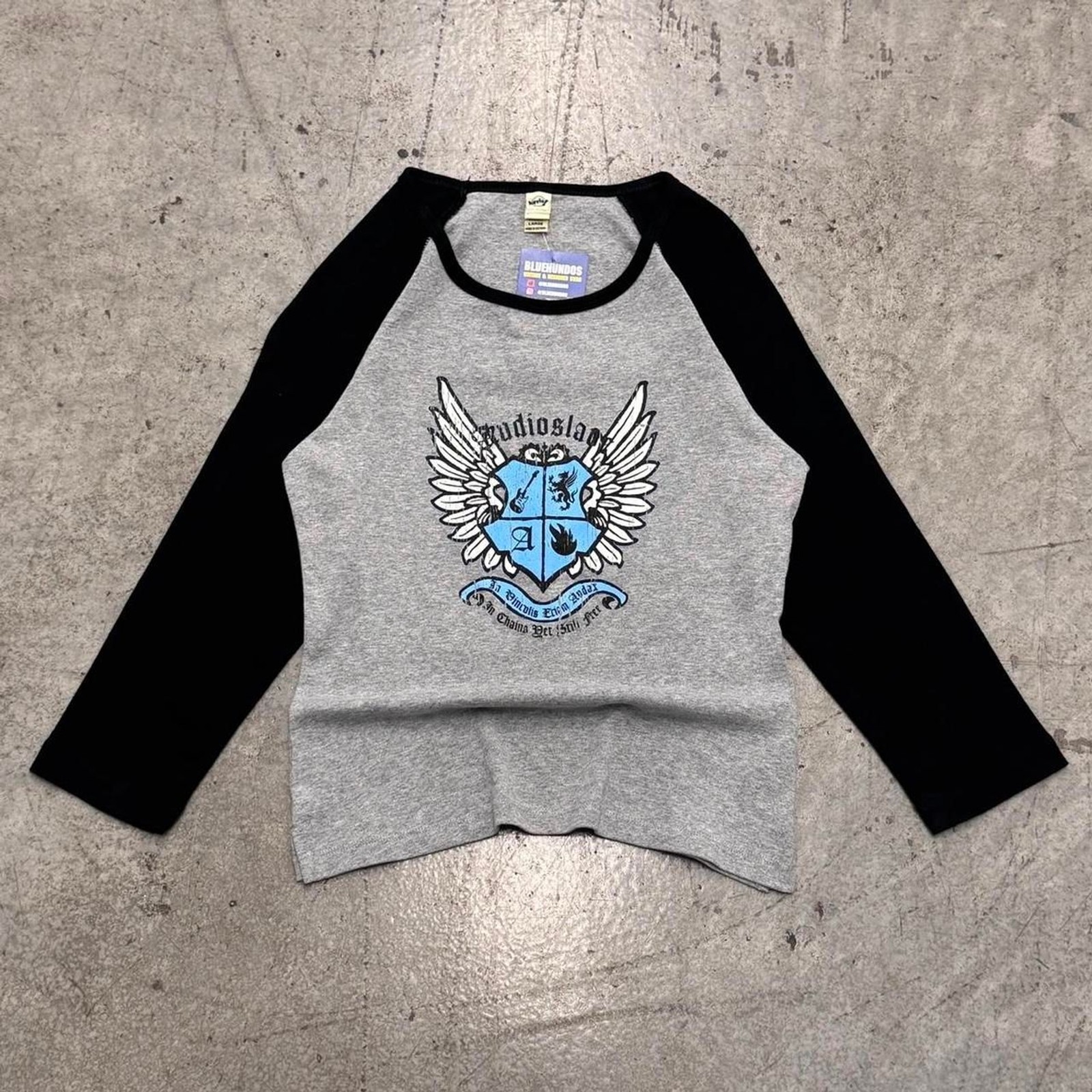 Vintage Y2K Audioslave Chris Cornell Soundgarden Womens Raglan Baby Tshirt Large