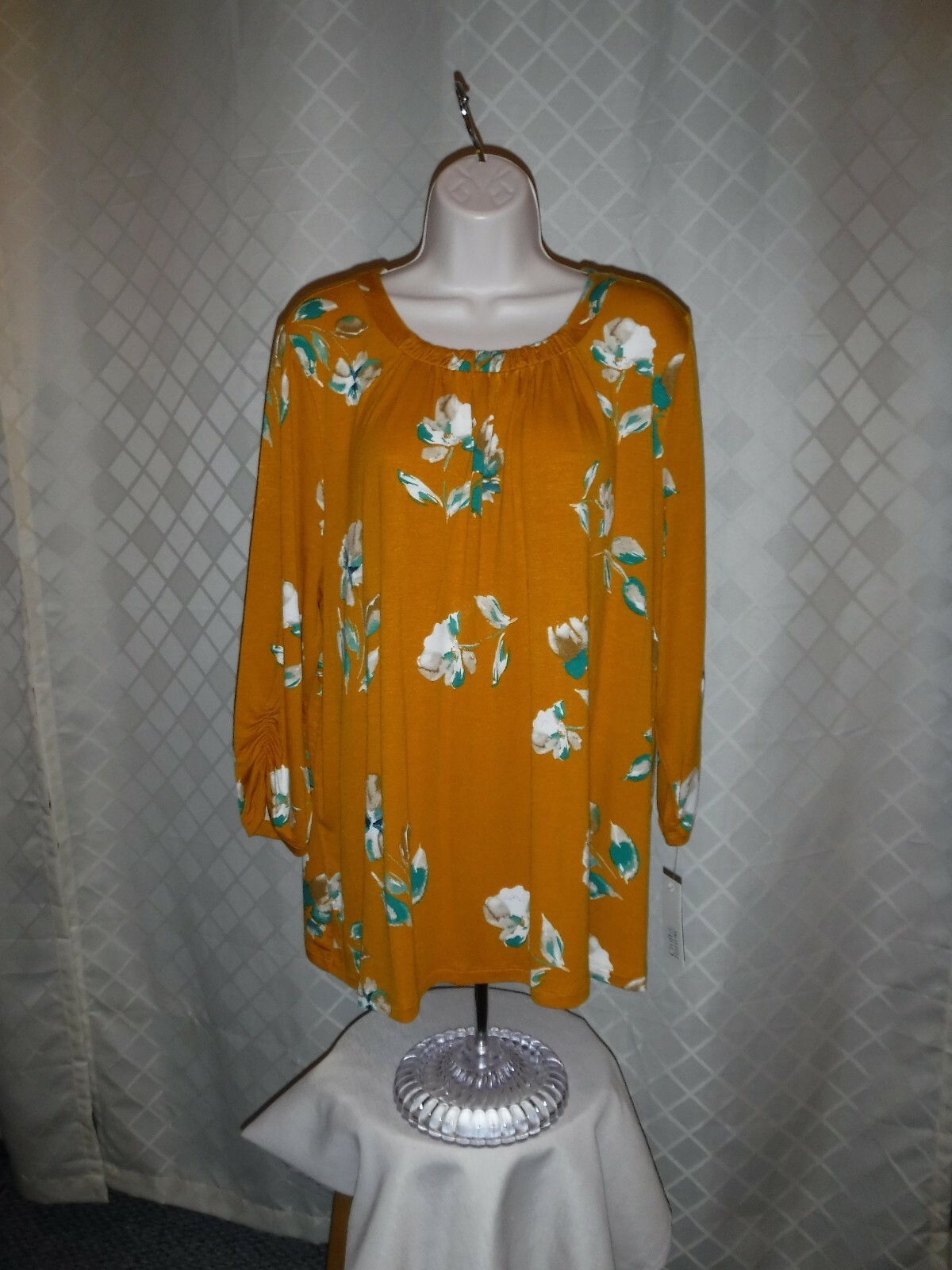 3/4 Sleeve Soft Tops size XXL Croft & Barrow,95% rayon 5% spandex NWT