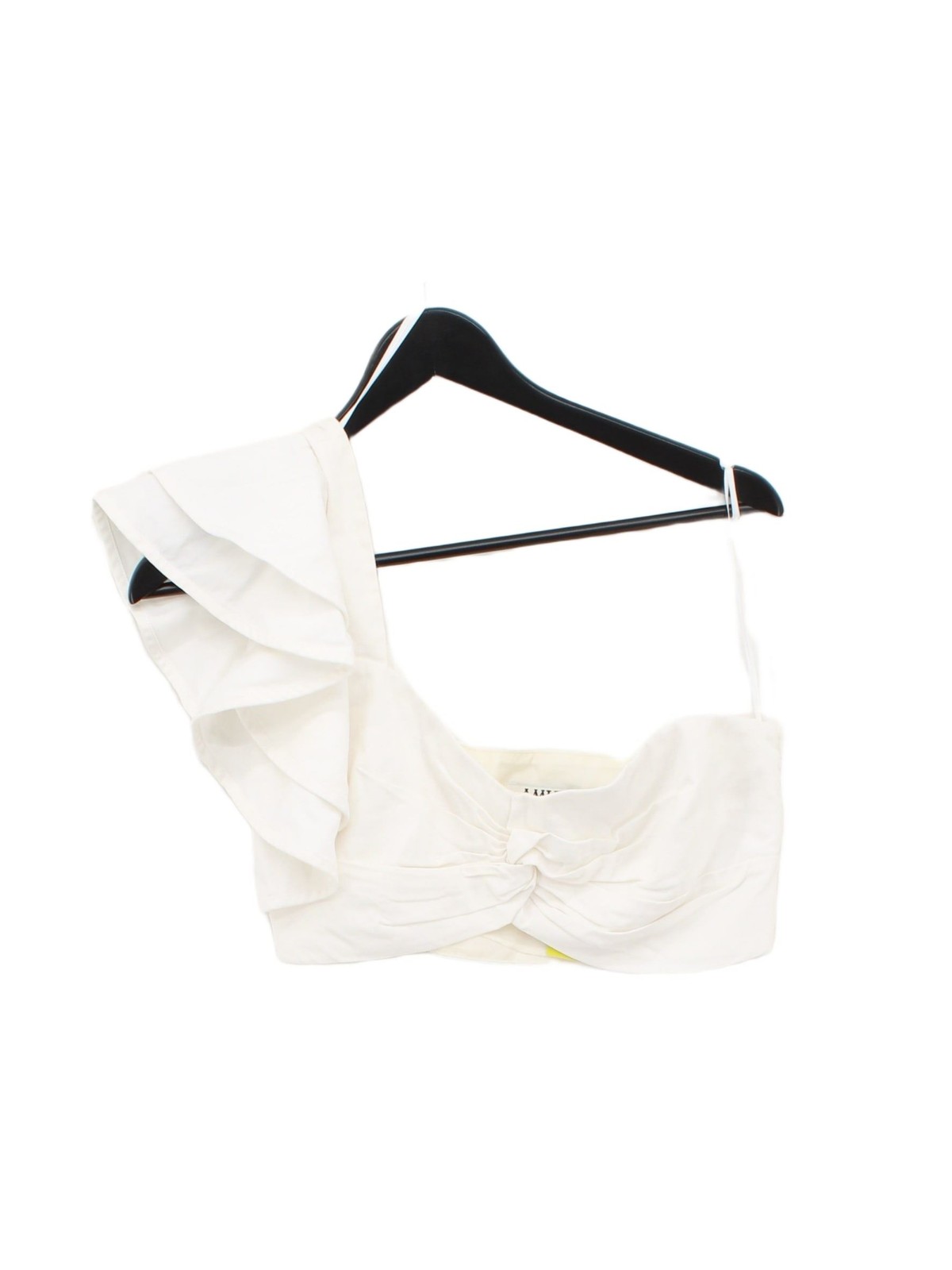 Amur Women’s Top UK 4 Cream 100% Cotton Sleeveless Round Neck Cropped
