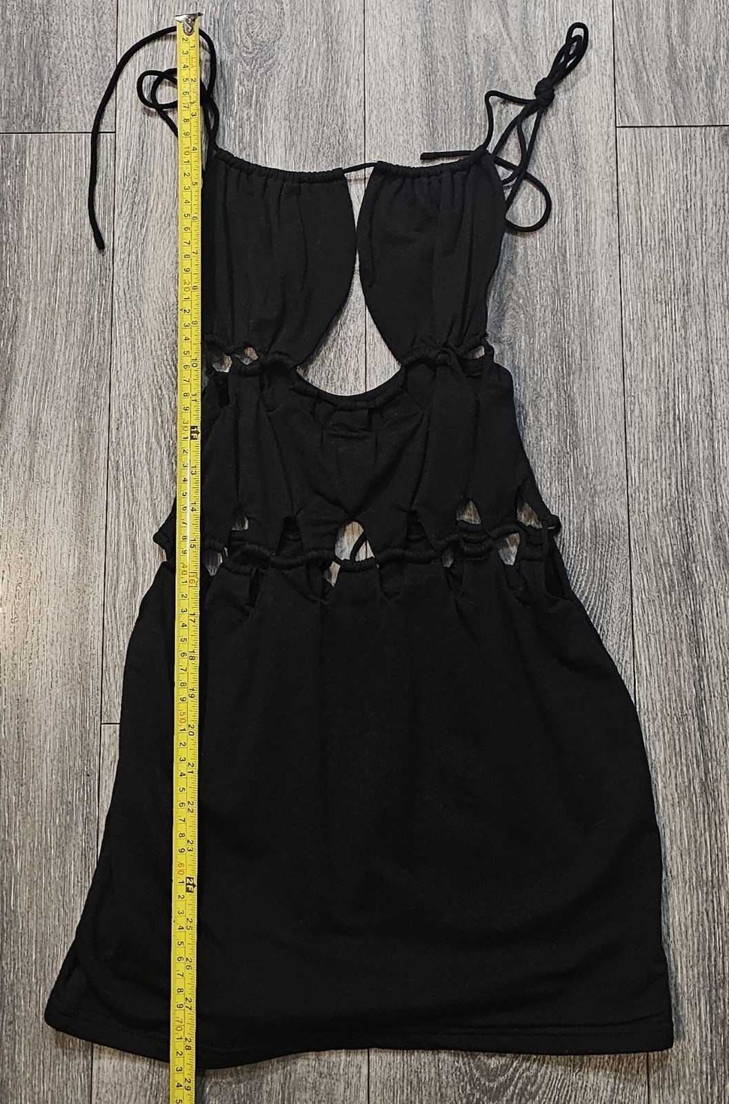 Outcast Exclusives Womens Cut Out Blouse Top Black Size Medium Sexy Summer Beach