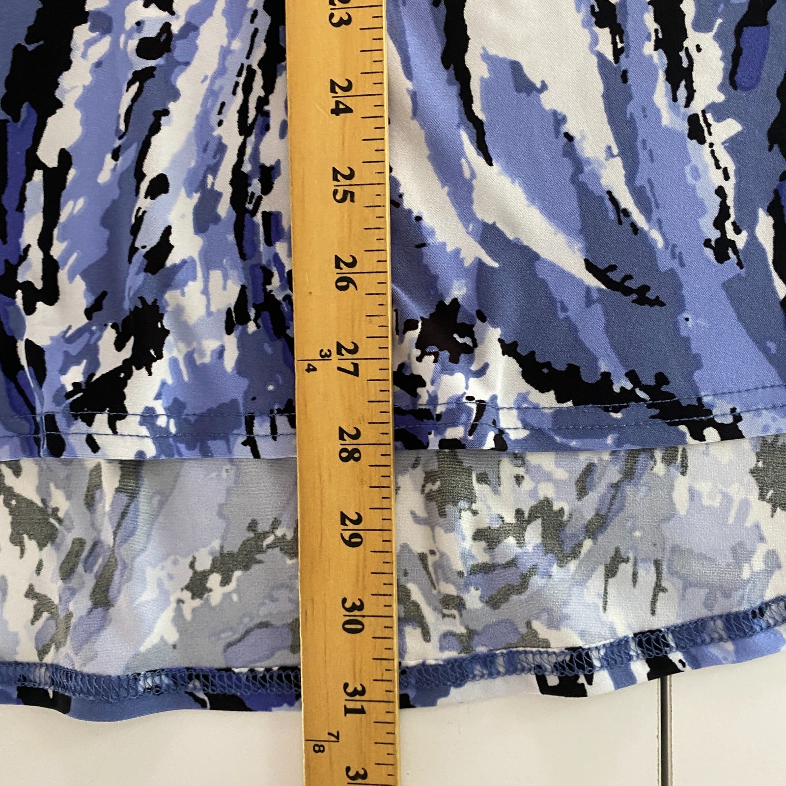 Attitudes by Renee Como Jersey V-Neck 3/4 Sleeve Hi Low Tunic Size 1X