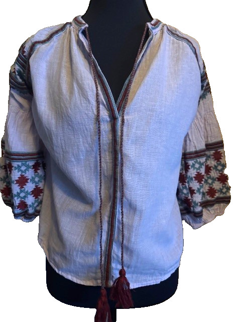 World Market Womens Shirt Size S/M Purple Bohemian