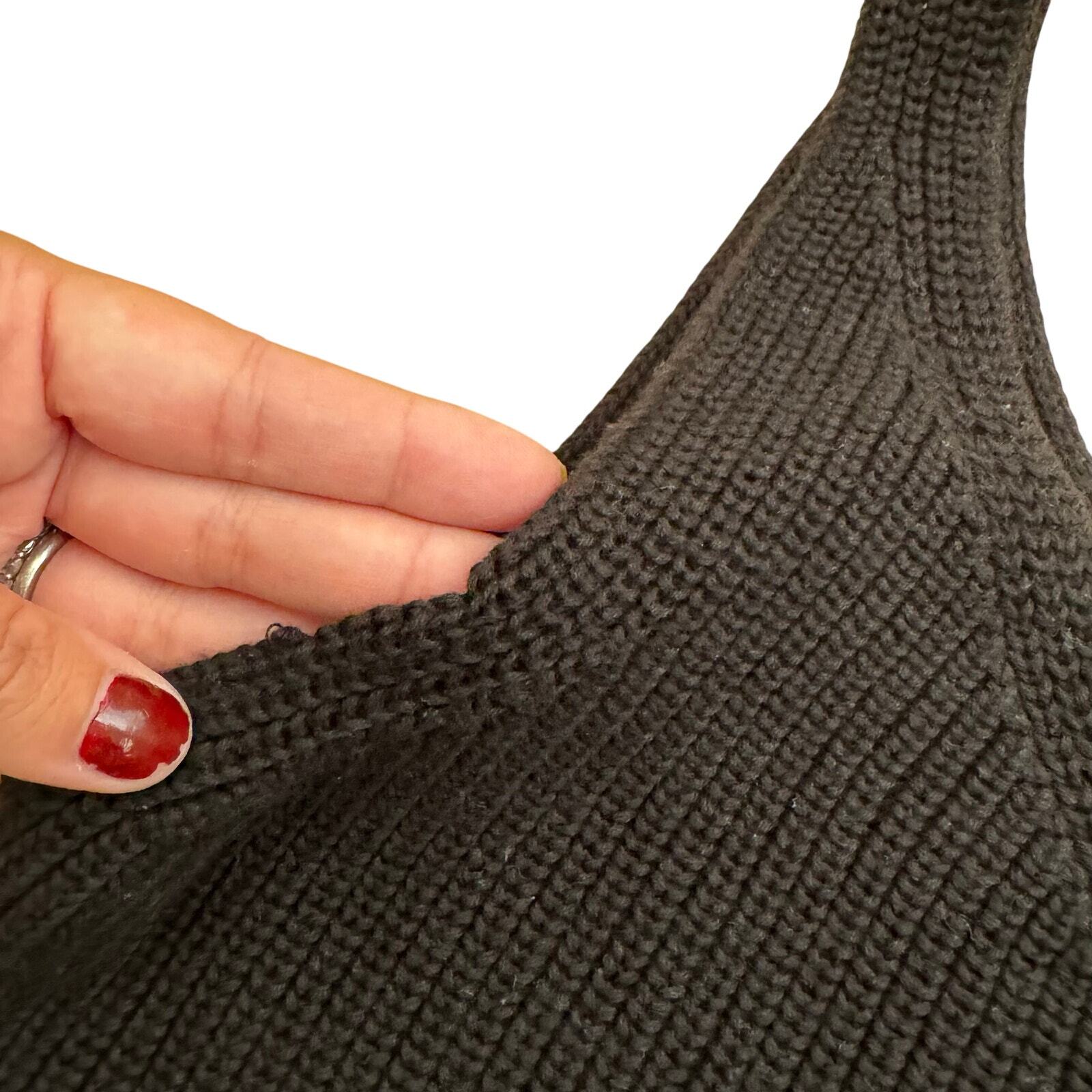 One Grey Day Raleigh Tank Black Knit Tank Womens size Medium