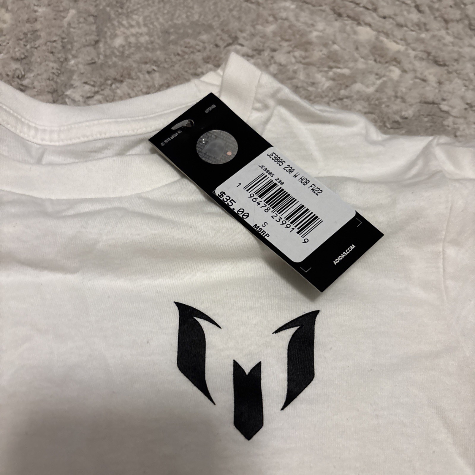 Adidas Lionel Messi Bienvenido A Miami Women T-Shirt Size Small 100% Cotton