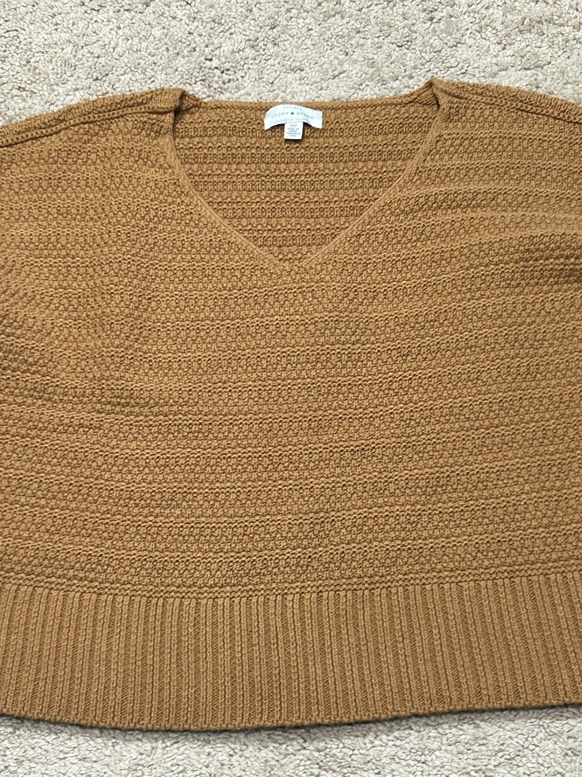 Lucky Brand Womens Sweater Size Small Beige Classic Casual Comfort