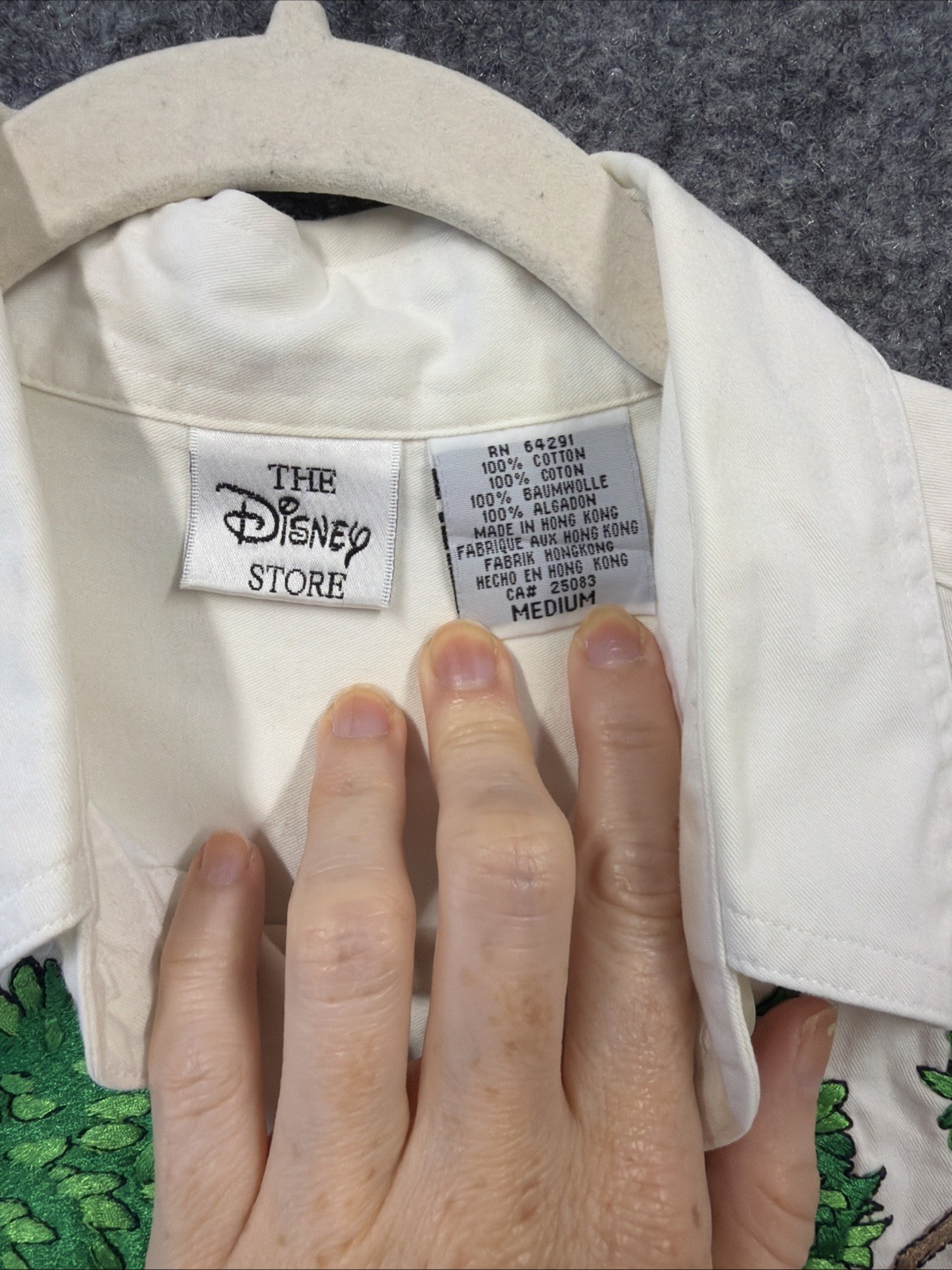 Vintage Winnie The Pooh Embroidered White Blouse