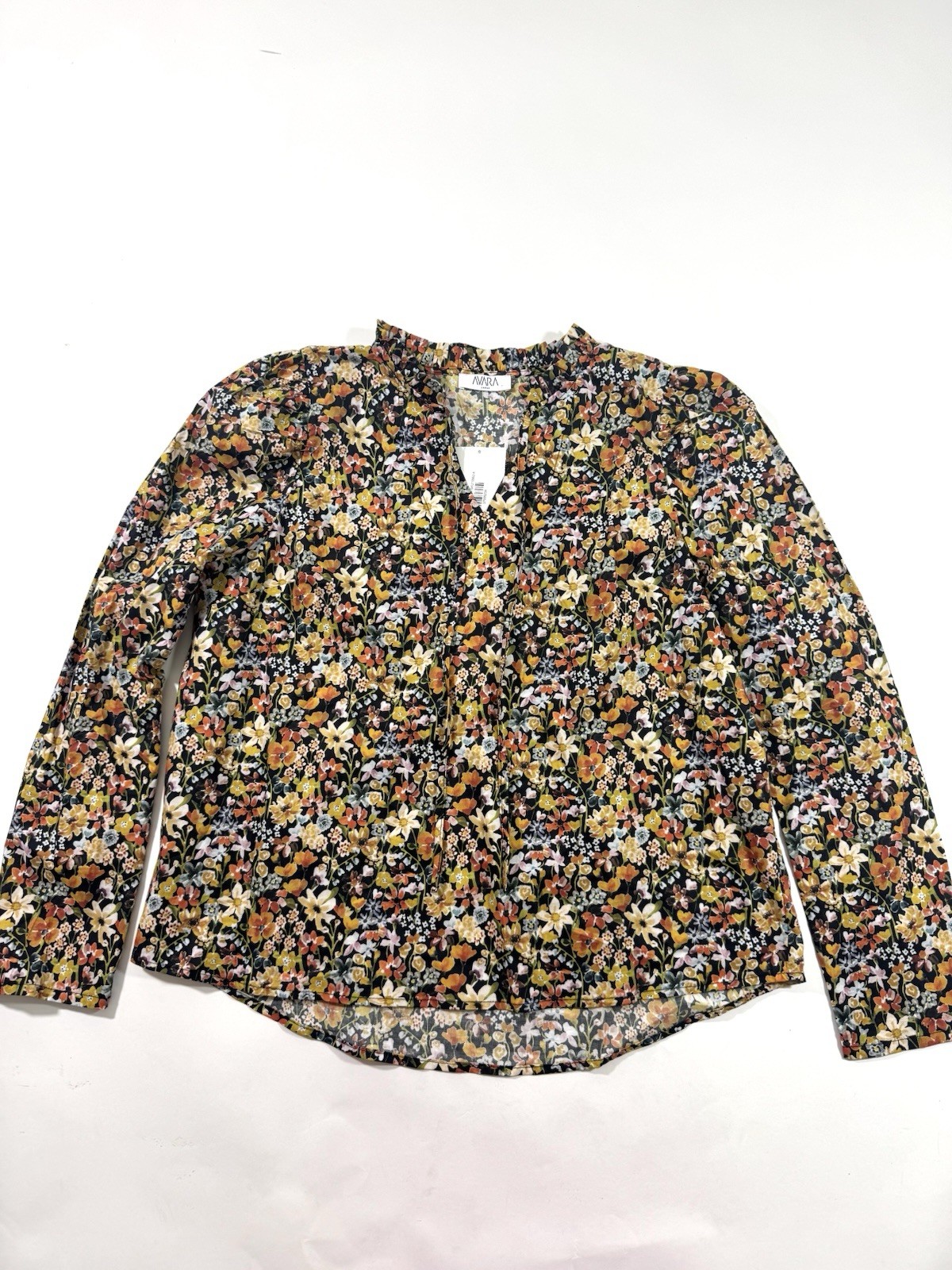 New Avara Isabella Floral Long Sleeve Blouse Size Large