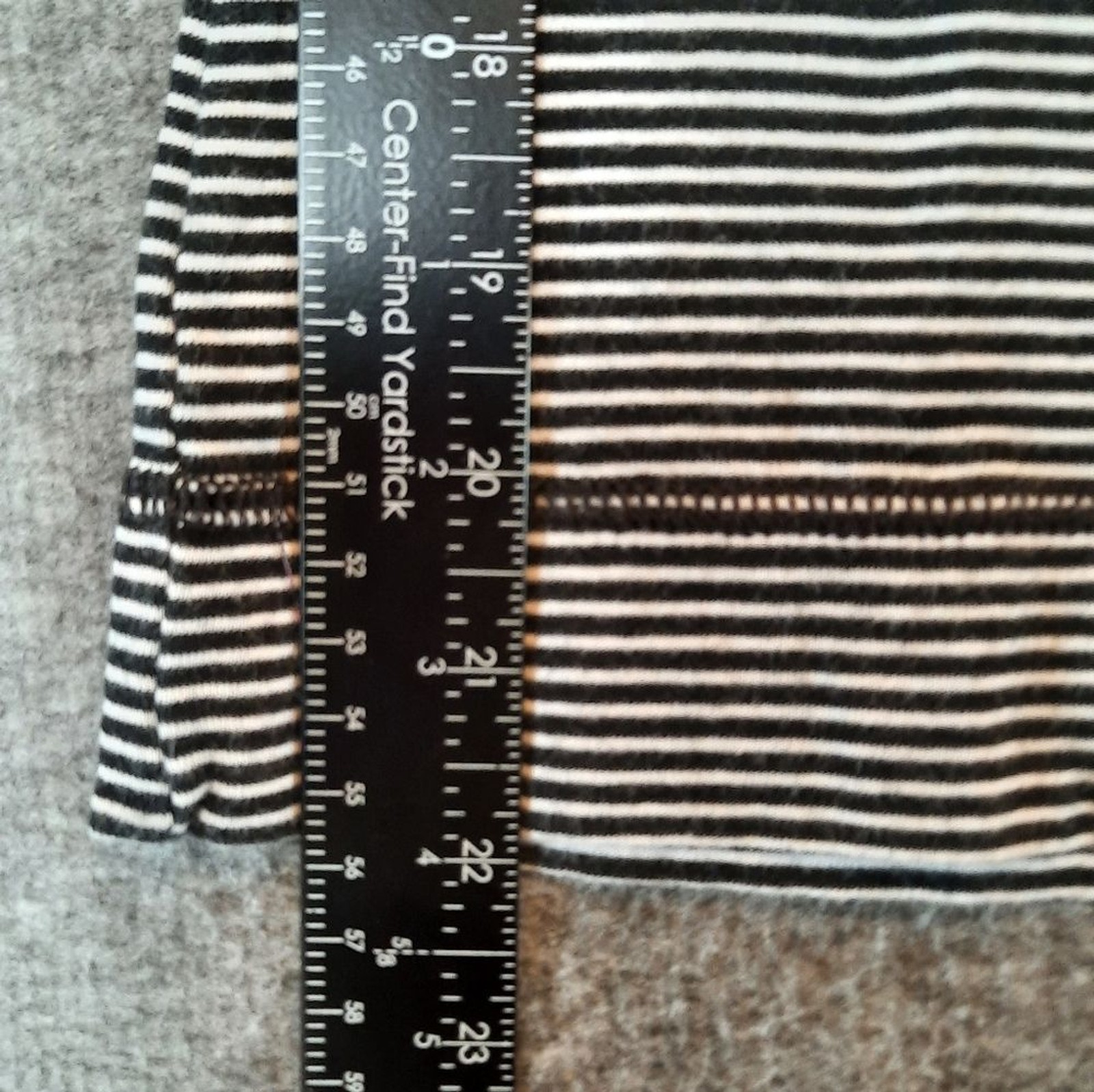 Lauren Ralph Lauren Blouse Womans Medium Black White Striped Preppy Classic