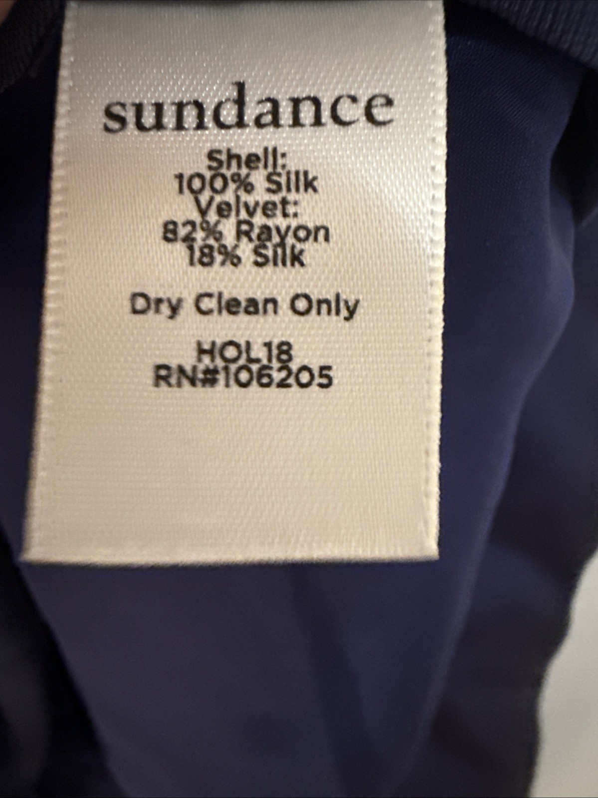 Sundance Blue 100% Silk And Velvet Flowy Blouse Women’s XL, Long Sleeve V Neck