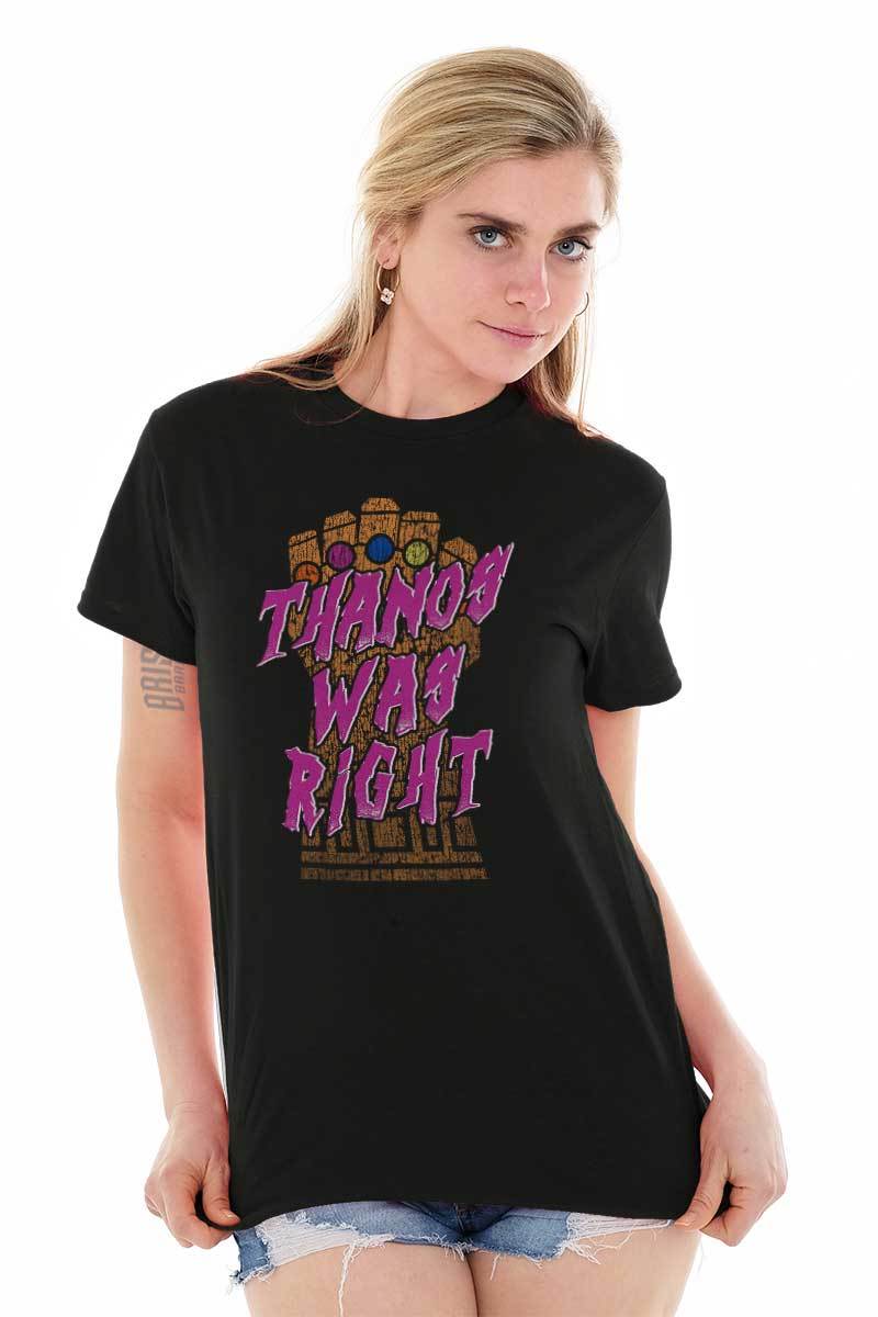 Bad Guy Was Right Funny Nerdy Comic Villain Adult Short Sleeve Crewneck Tee