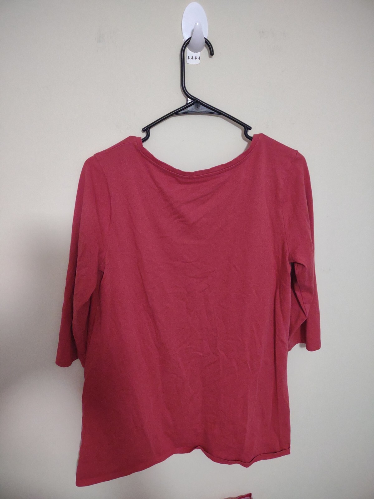 Pure Jill Coral Color Curved-Seam Tunic Blouse 100 Percent Pima CottonSize Small