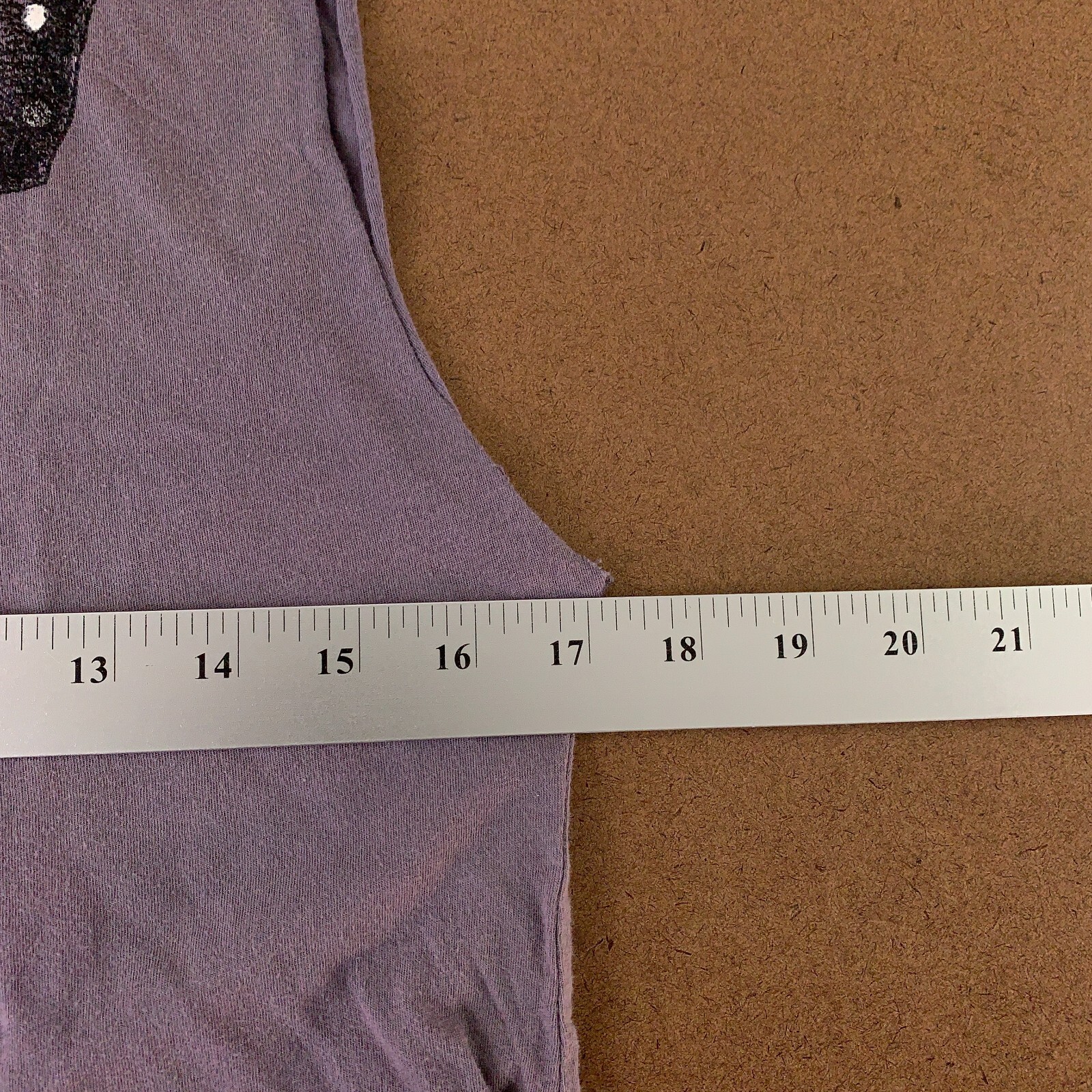 I Love H81 Women’s Size Small Purple Bow Graphic Distressed Pullover Tank Top
