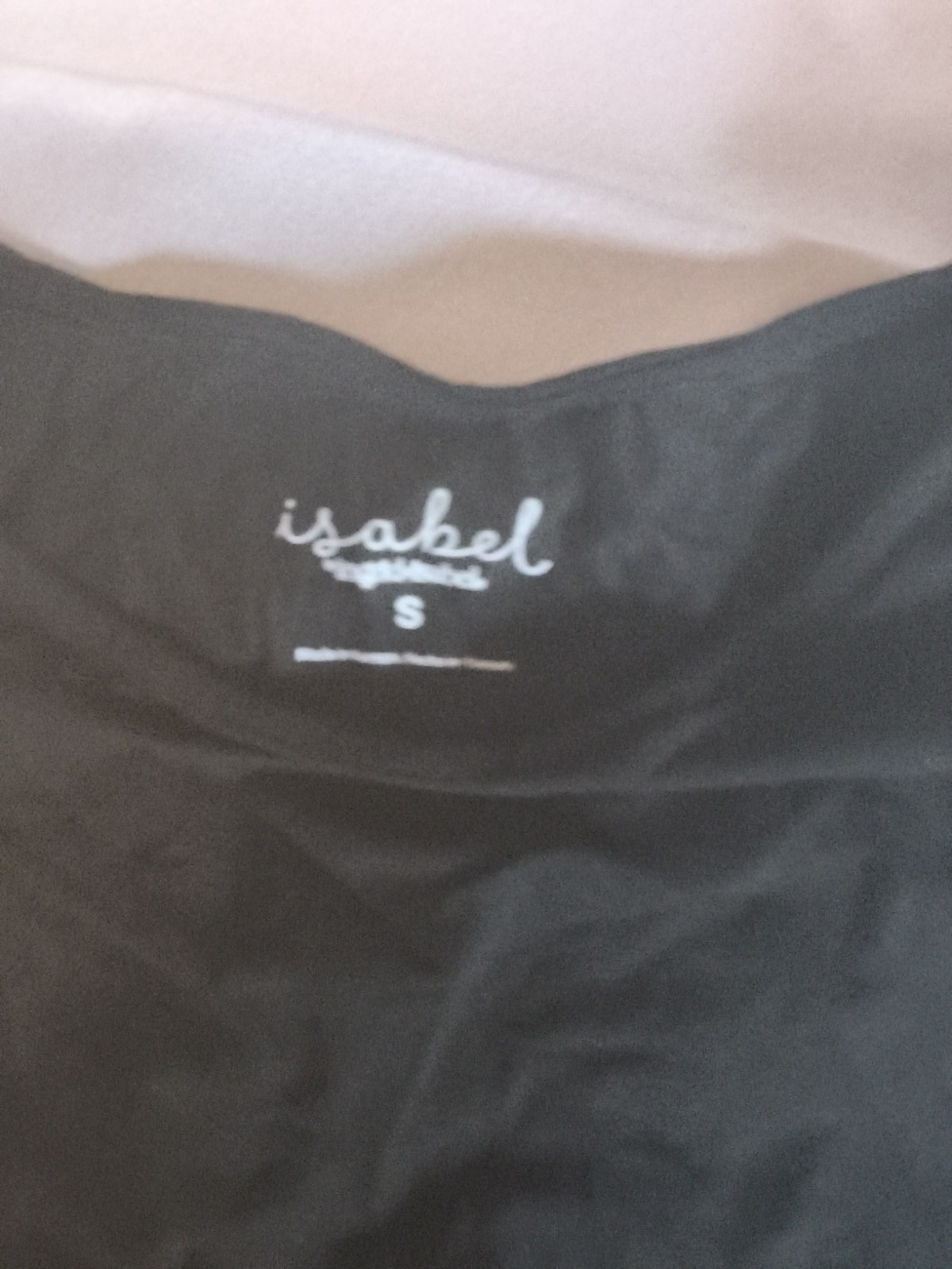 New Ingrid & Isabel Maternity Small Black Sleeveless Top Drawstring Sides Knit
